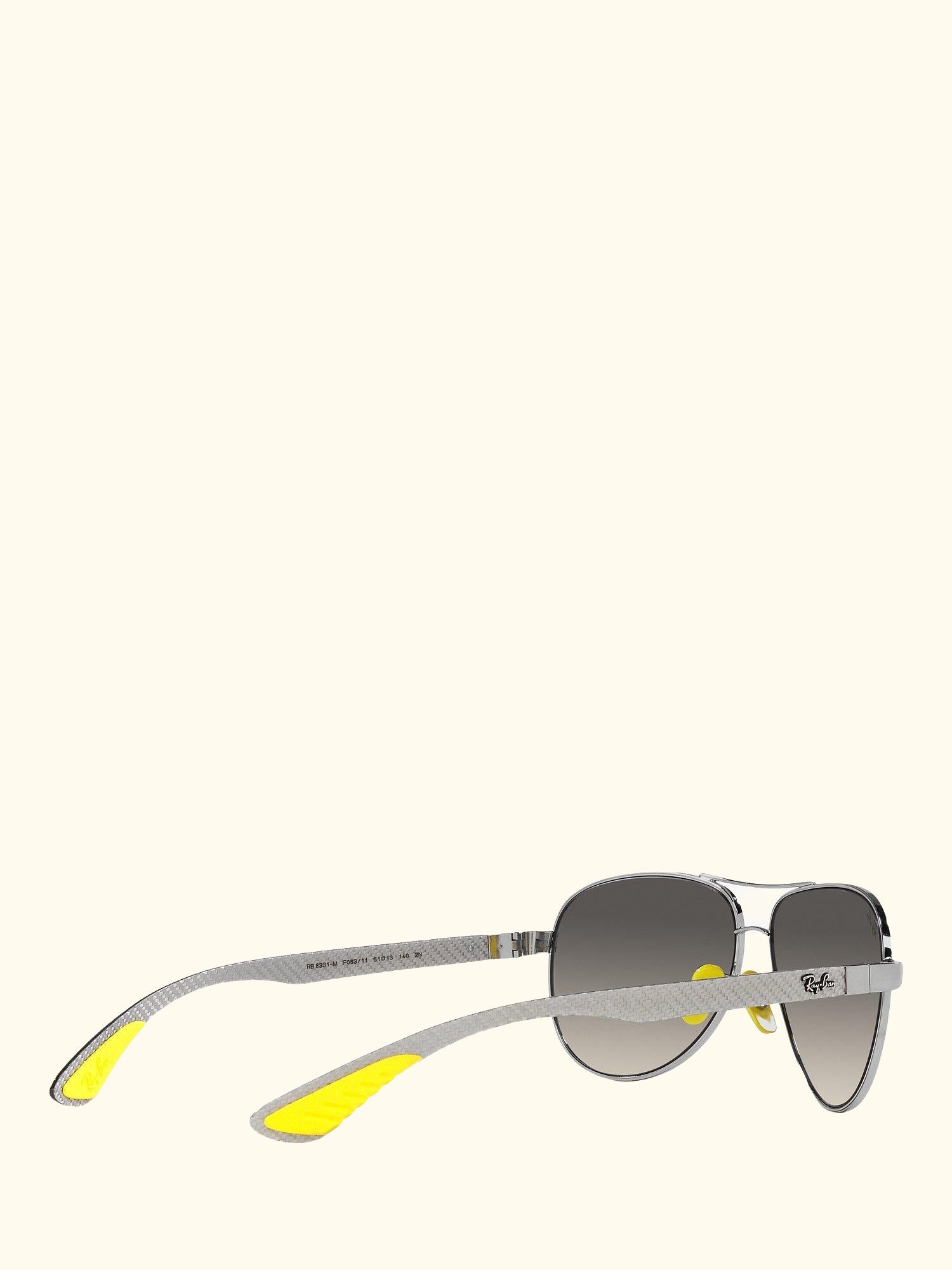 RB8331M Scuderia Ferrari Men's Aviator Sunglasses, Silver/Grey Gradient