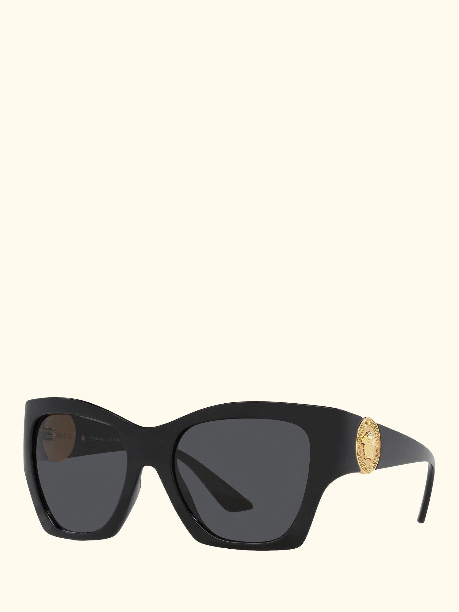 VE4452 Women's Irregular Sunglasses, Black/Grey