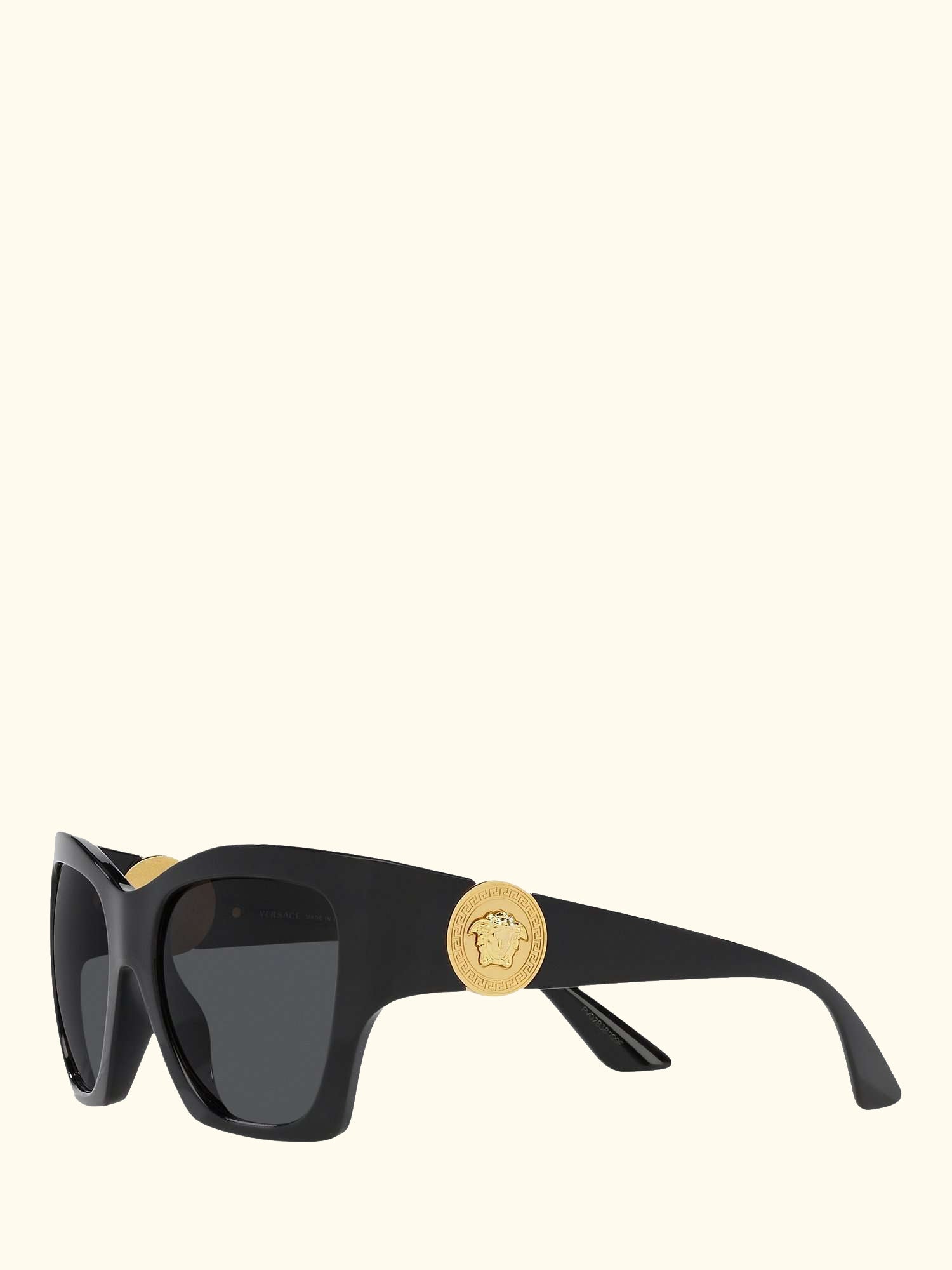VE4452 Women's Irregular Sunglasses, Black/Grey