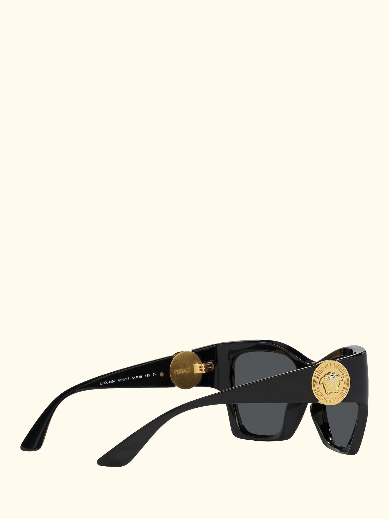 VE4452 Women's Irregular Sunglasses, Black/Grey
