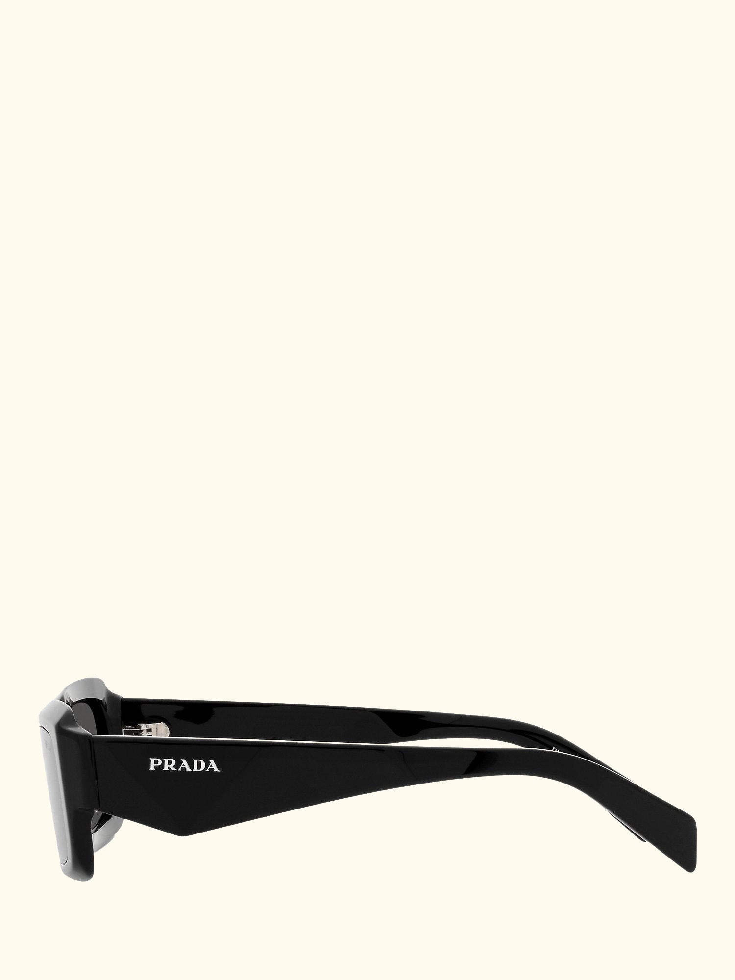 PR 27ZS Unisex Rectangular Sunglasses, Black
