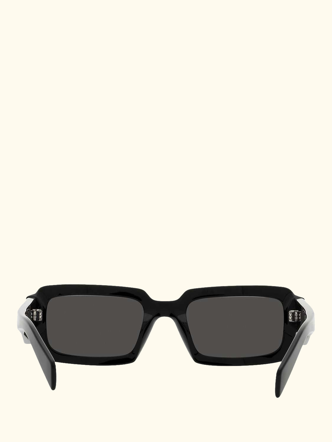PR 27ZS Unisex Rectangular Sunglasses, Black