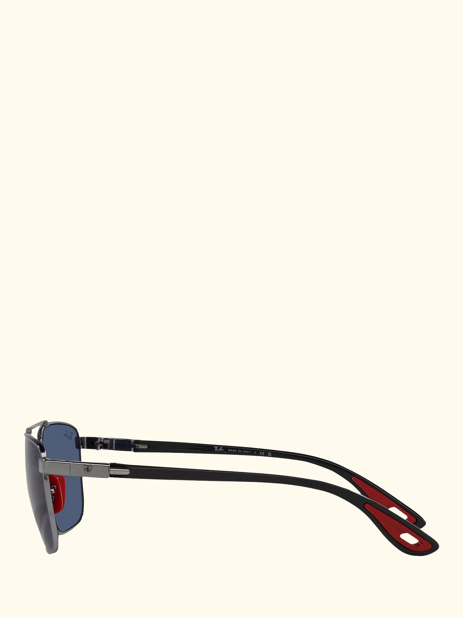 RB3715M Scuderia Ferrari Men's Square Sunglasses, Gunmetal/Blue
