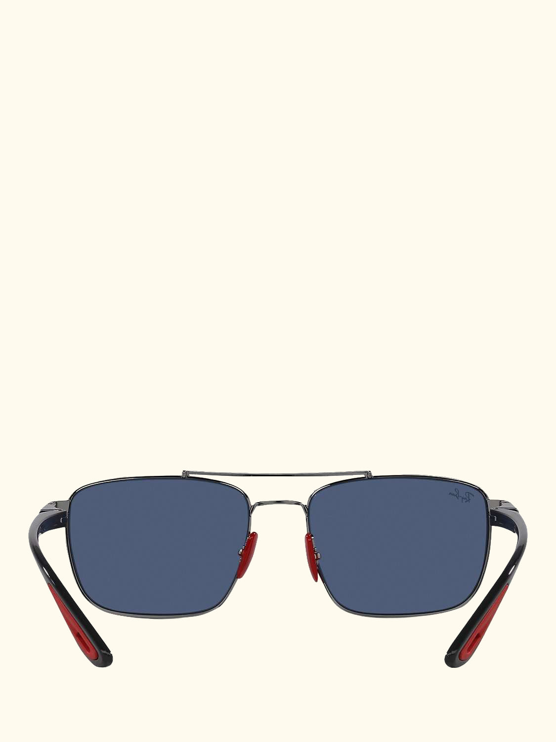 RB3715M Scuderia Ferrari Men's Square Sunglasses, Gunmetal/Blue