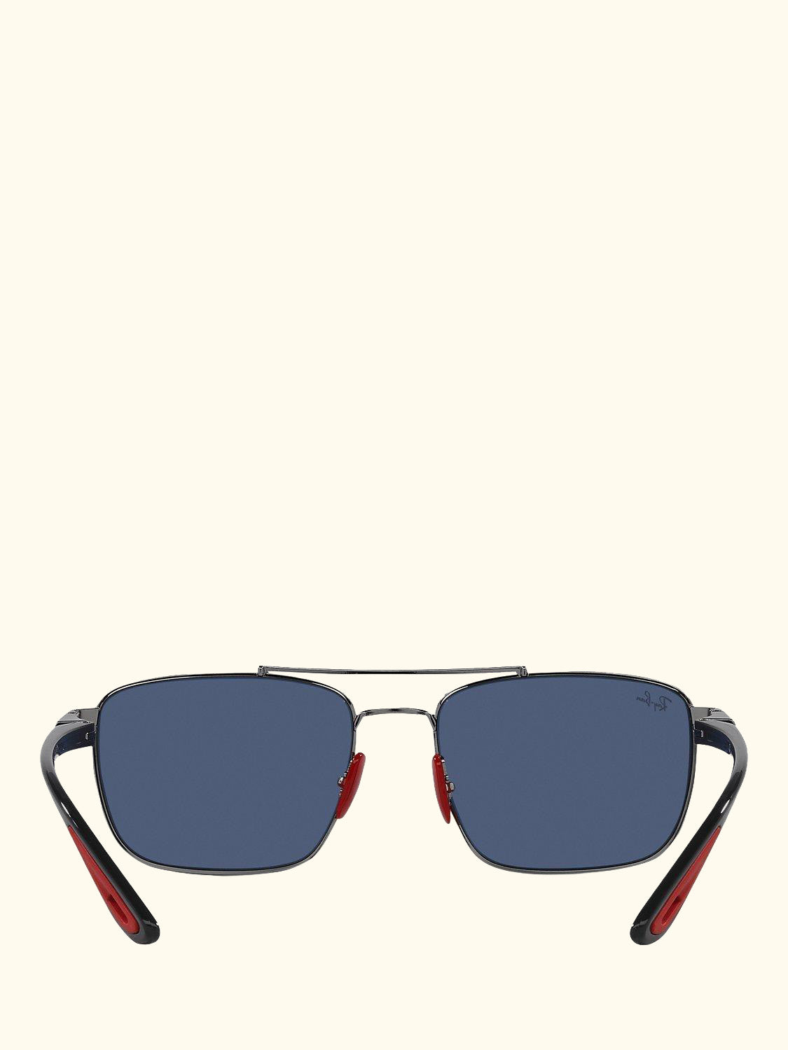 RB3715M Scuderia Ferrari Men's Square Sunglasses, Gunmetal/Blue