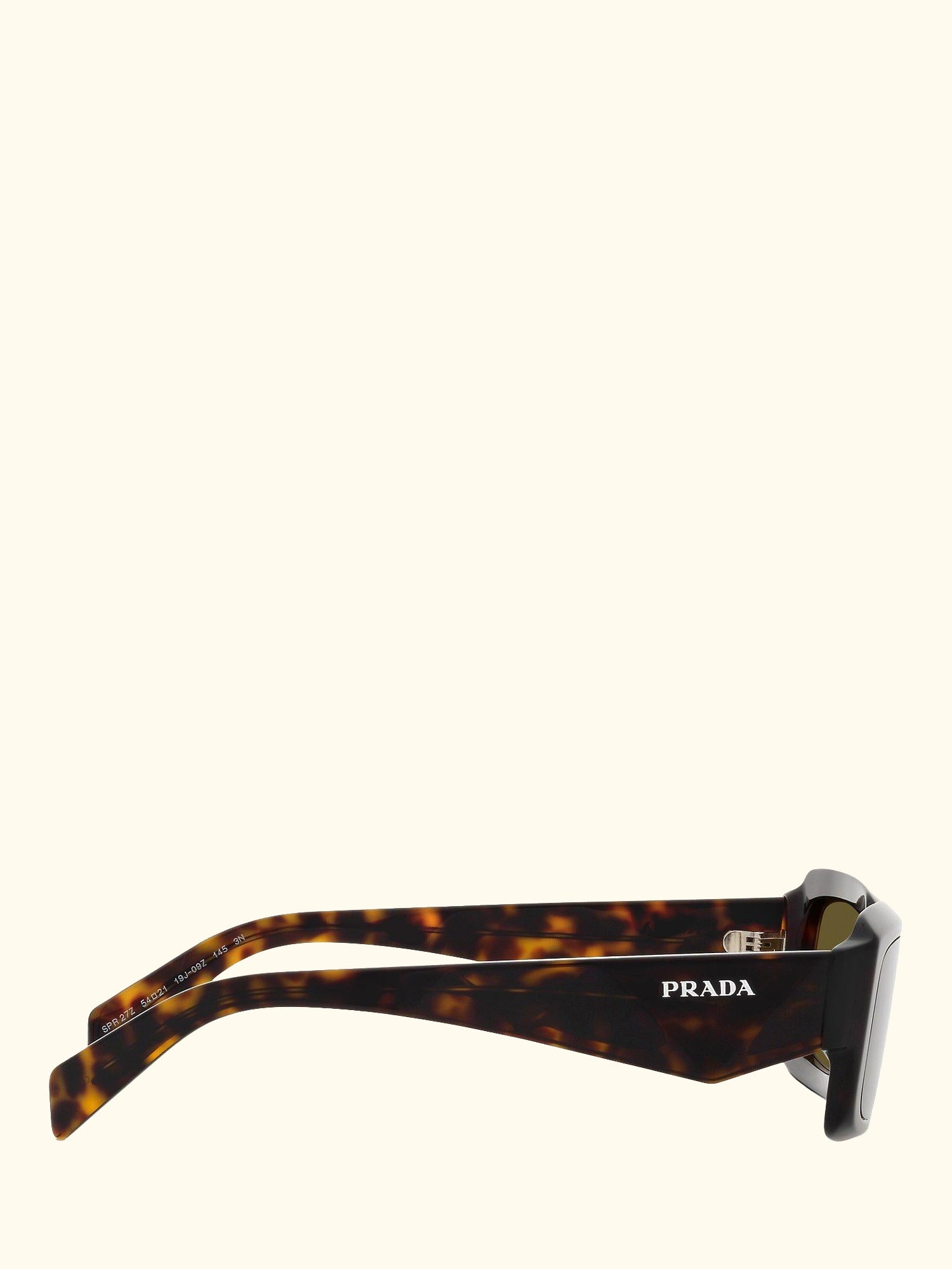 PR 27ZS Unisex Rectangular Sunglasses, Tortoise