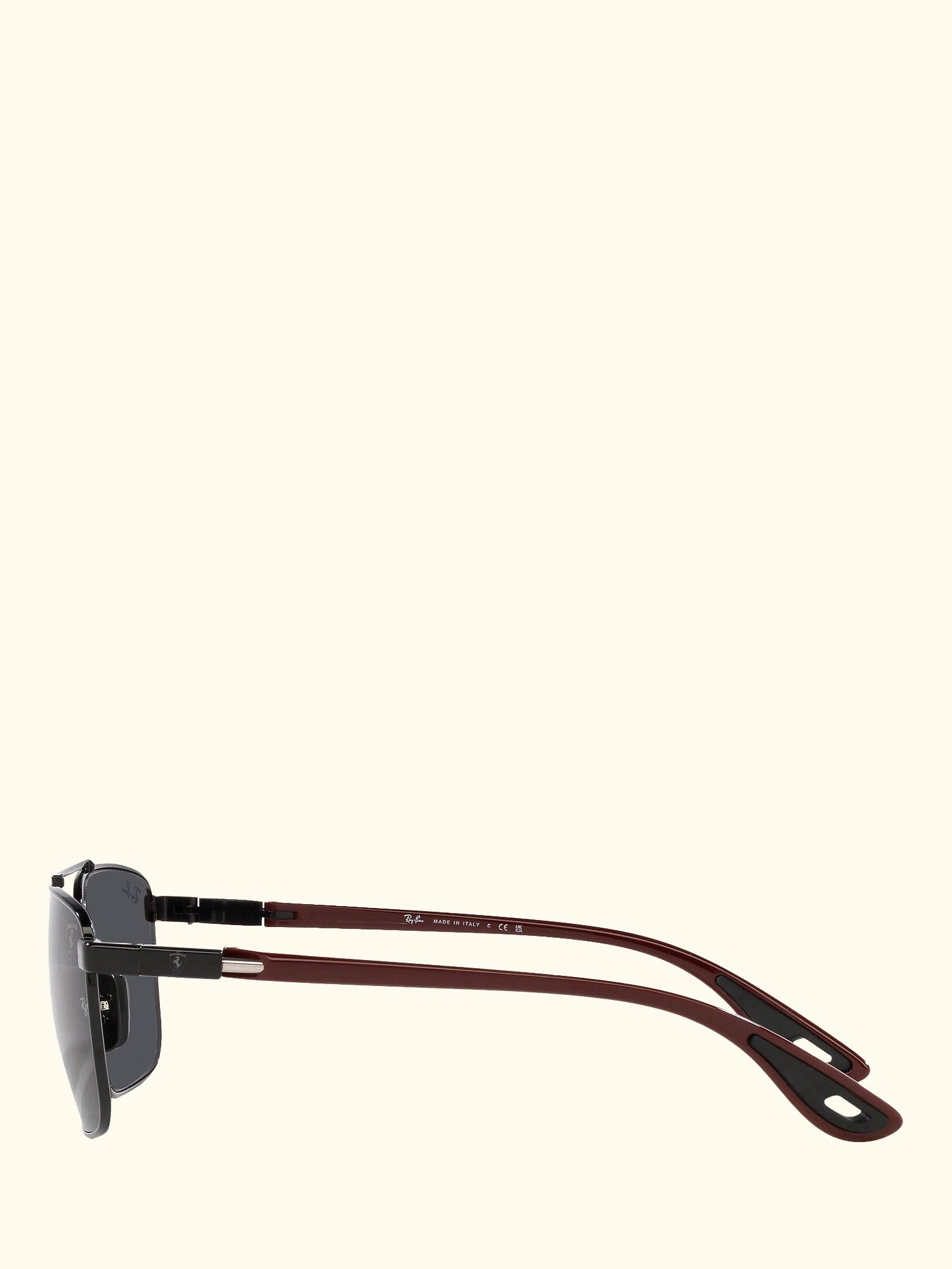 RB3715M Scuderia Ferrari Men's Square Sunglasses, Black/Grey