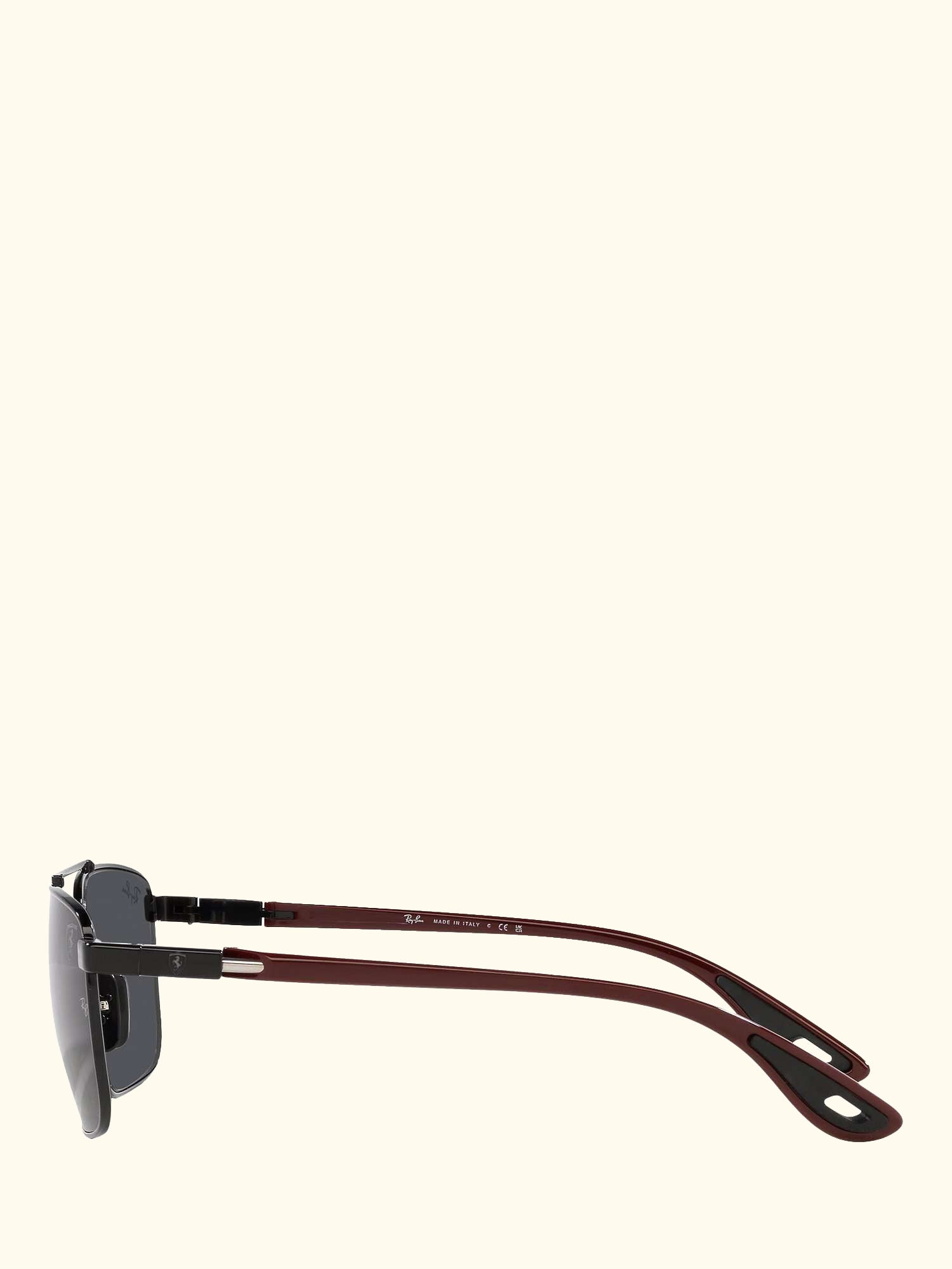 RB3715M Scuderia Ferrari Men's Square Sunglasses, Black/Grey