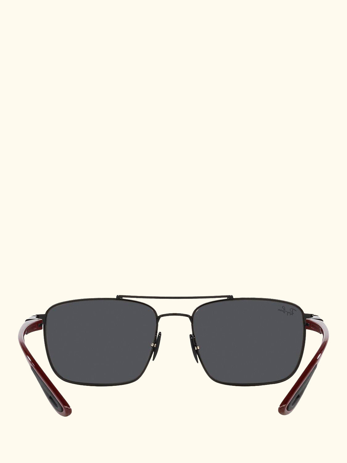 RB3715M Scuderia Ferrari Men's Square Sunglasses, Black/Grey