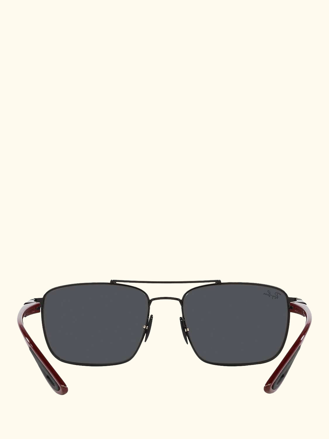 RB3715M Scuderia Ferrari Men's Square Sunglasses, Black/Grey