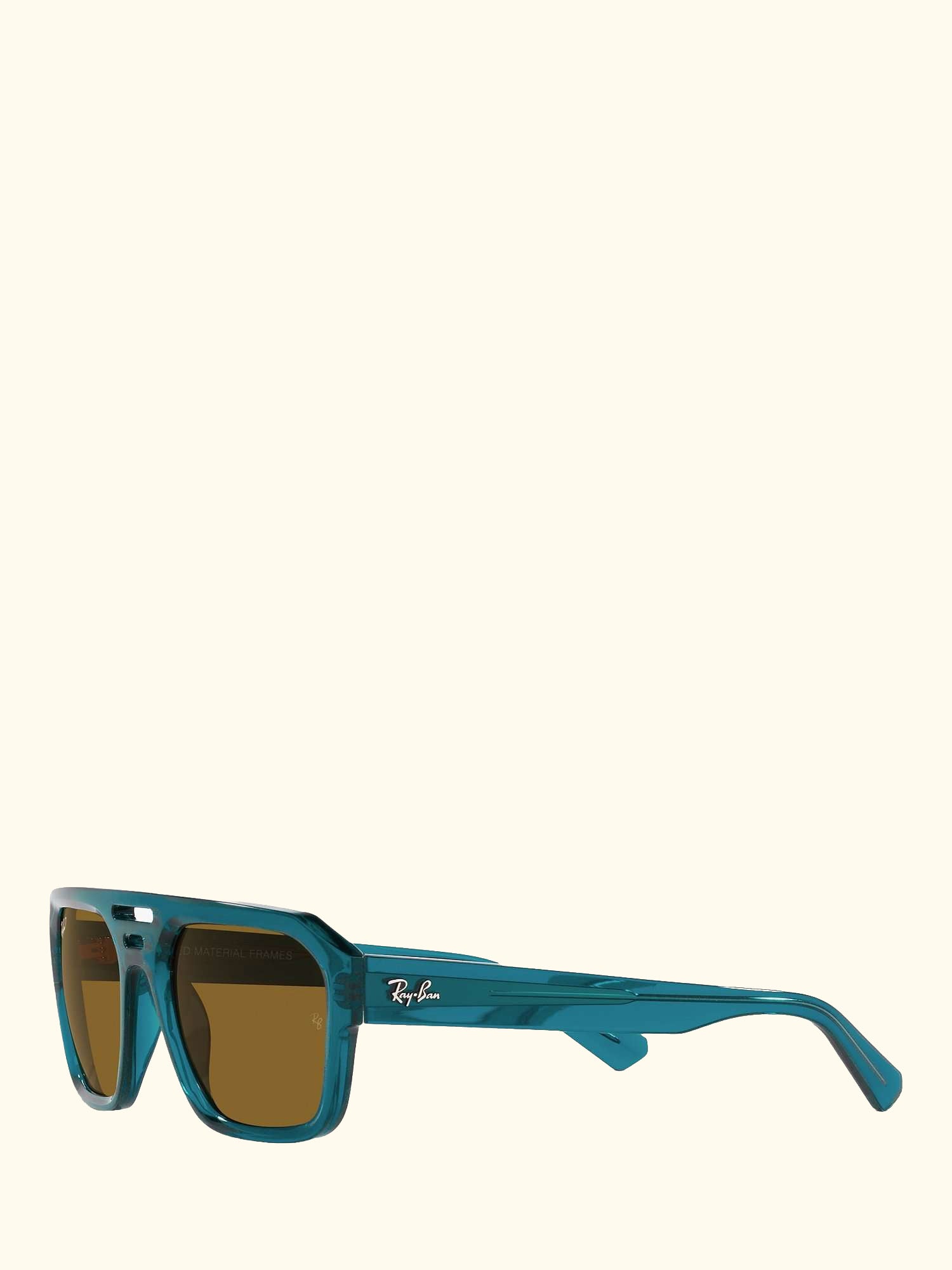 RB4397 Men's Corrigan Polarised Irregular Sunglasses, Transparent Blue