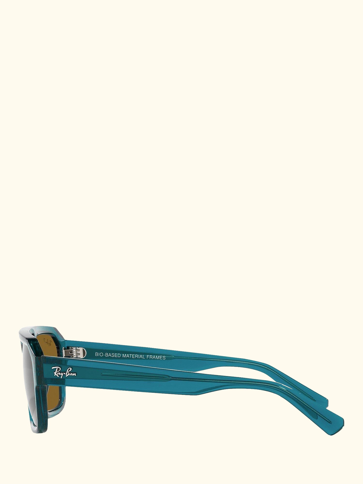RB4397 Men's Corrigan Polarised Irregular Sunglasses, Transparent Blue