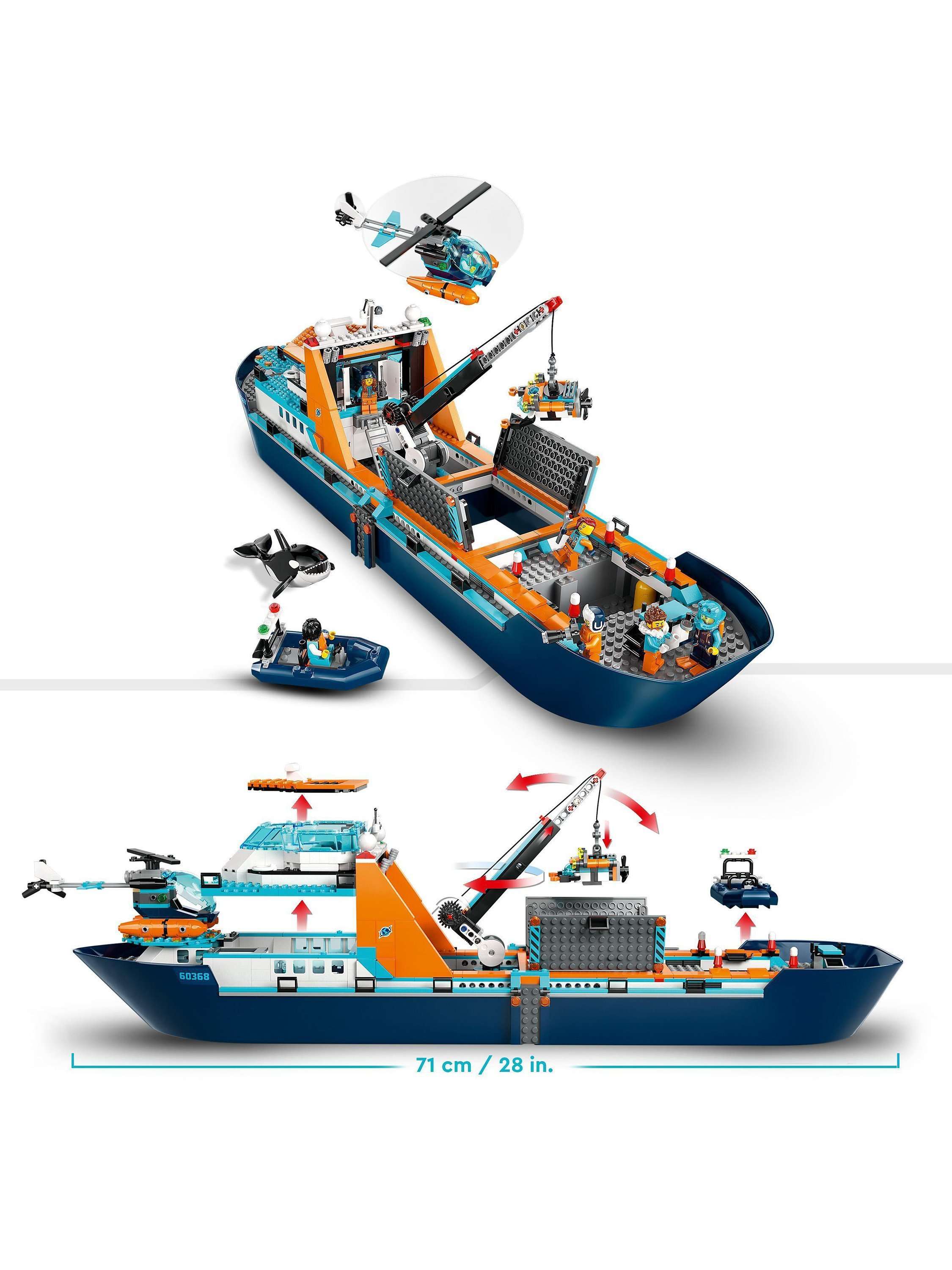 City Arctic Explorer Ship, Big Floating Boat Toy 60368