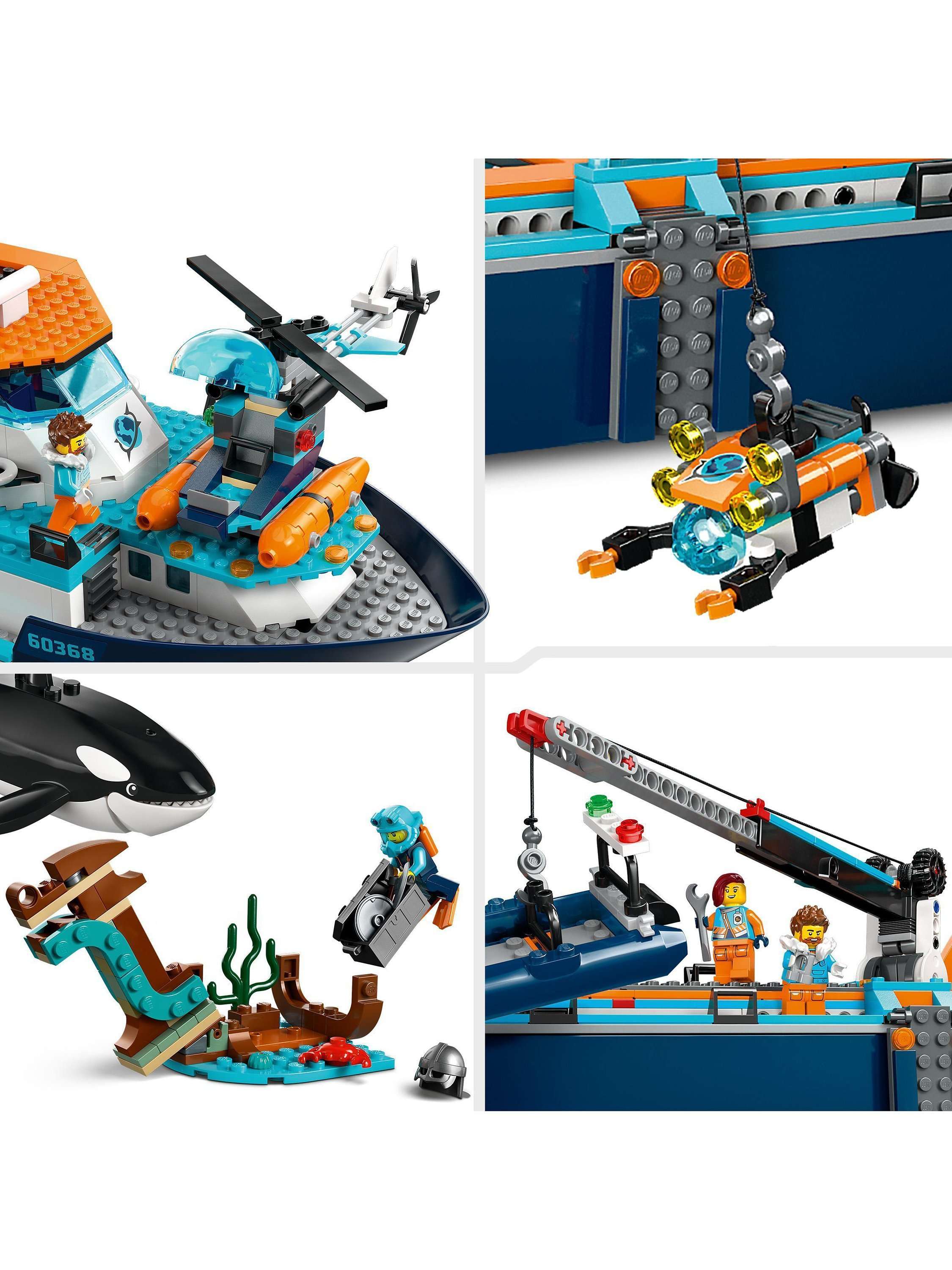 City Arctic Explorer Ship, Big Floating Boat Toy 60368