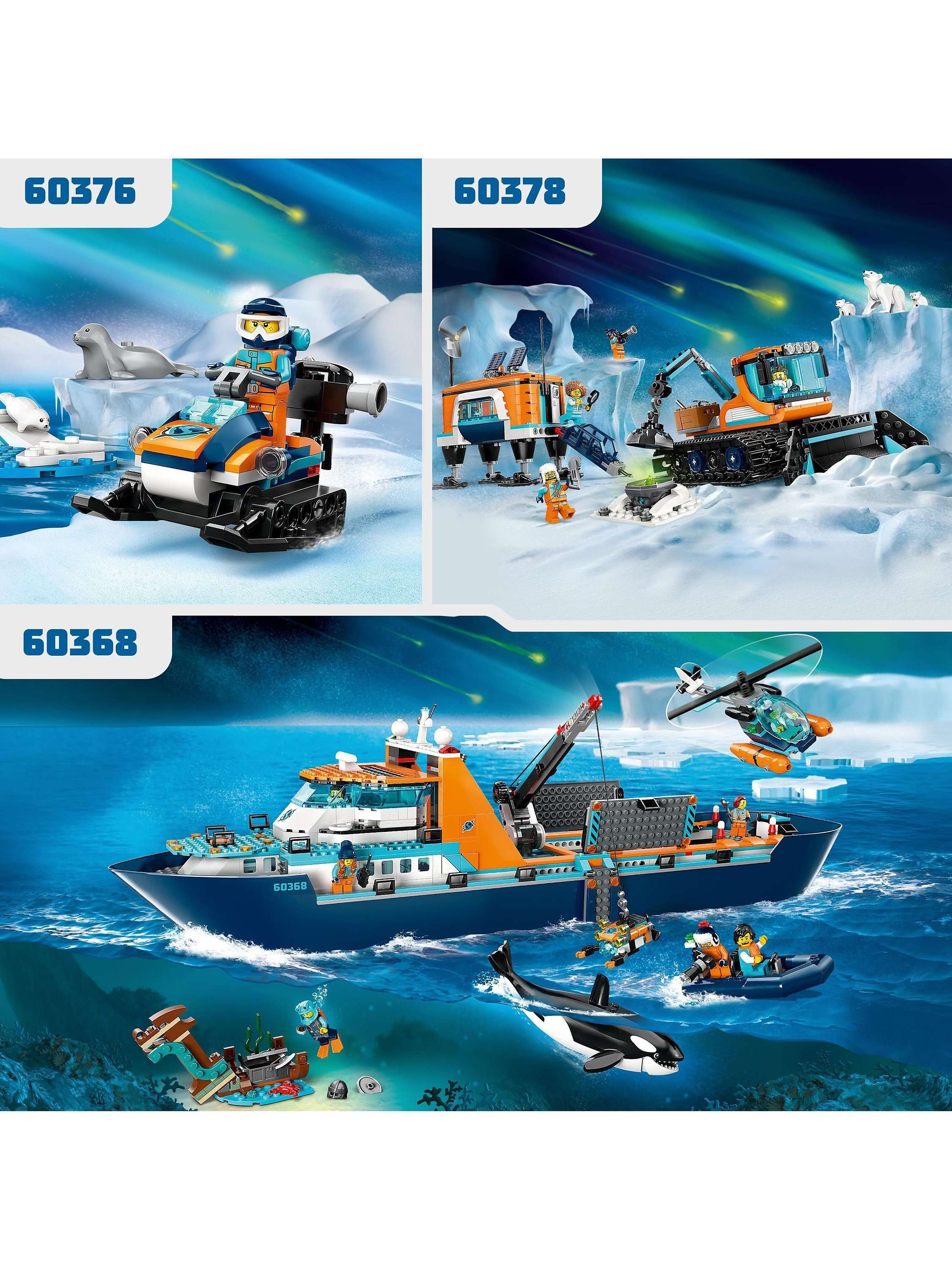 City Arctic Explorer Ship, Big Floating Boat Toy 60368