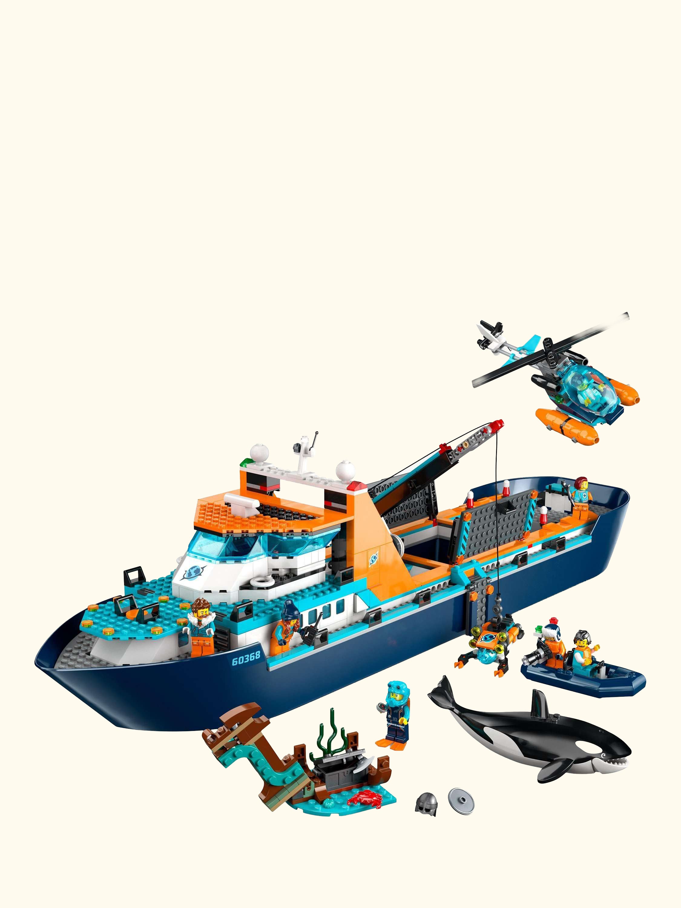 City Arctic Explorer Ship, Big Floating Boat Toy 60368