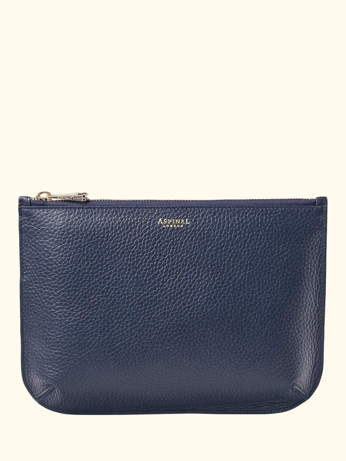 Large Ella Pebble Grain Leather Pouch