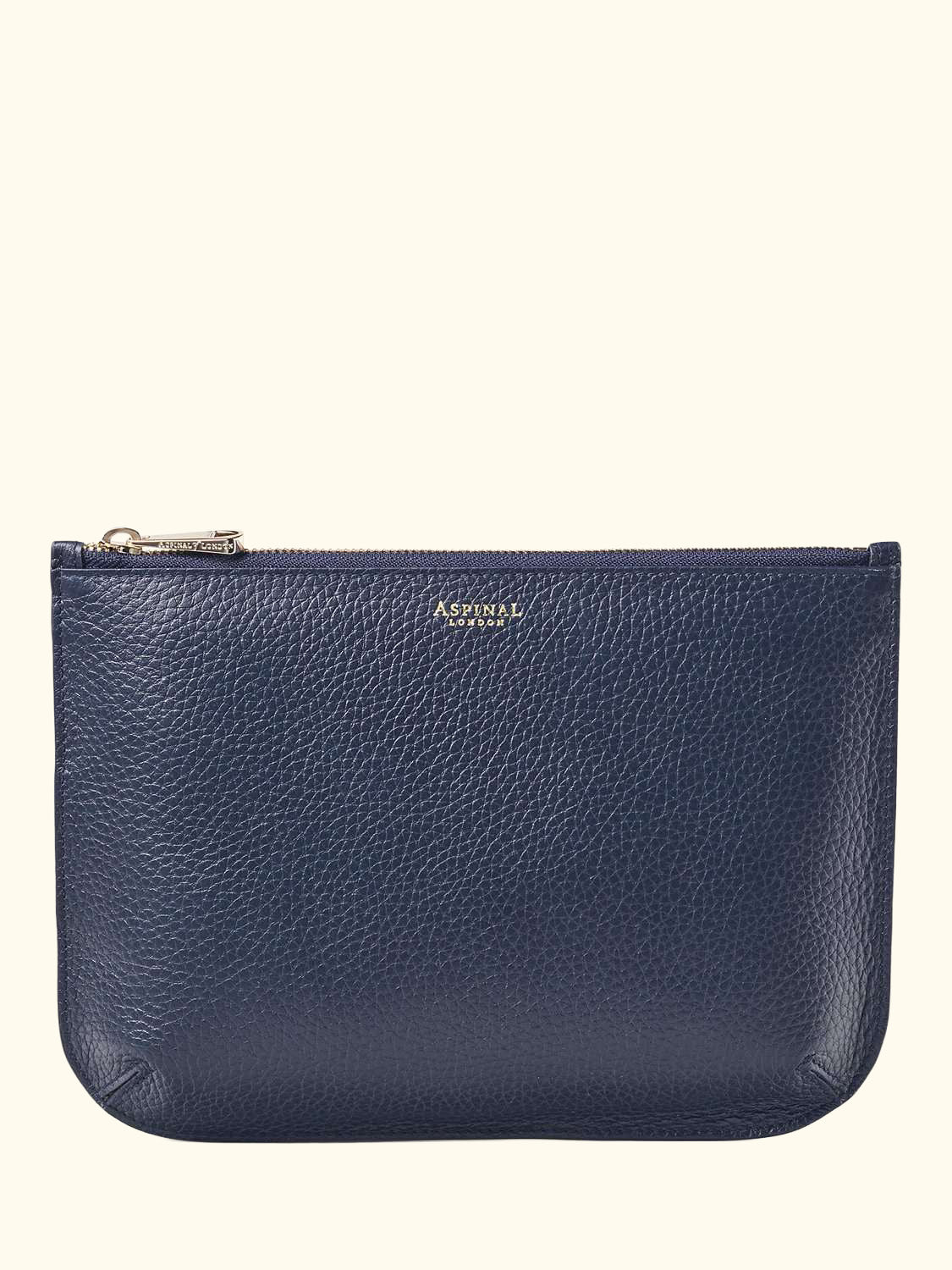 Large Ella Pebble Grain Leather Pouch