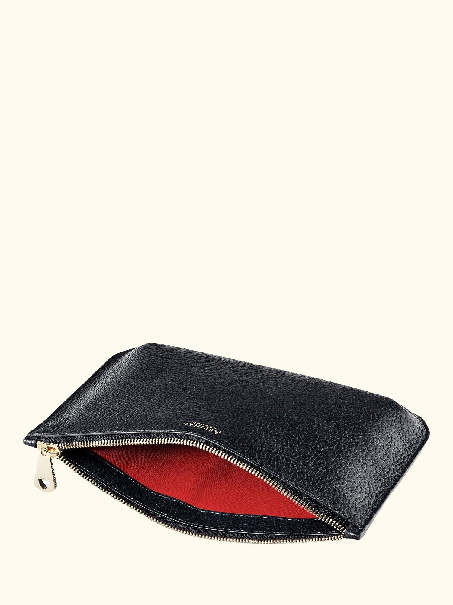 Large Ella Pebble Grain Leather Pouch