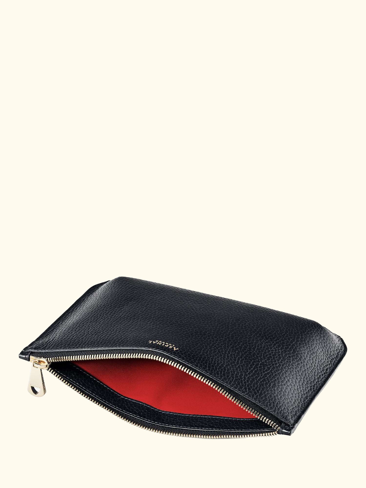 Large Ella Pebble Grain Leather Pouch