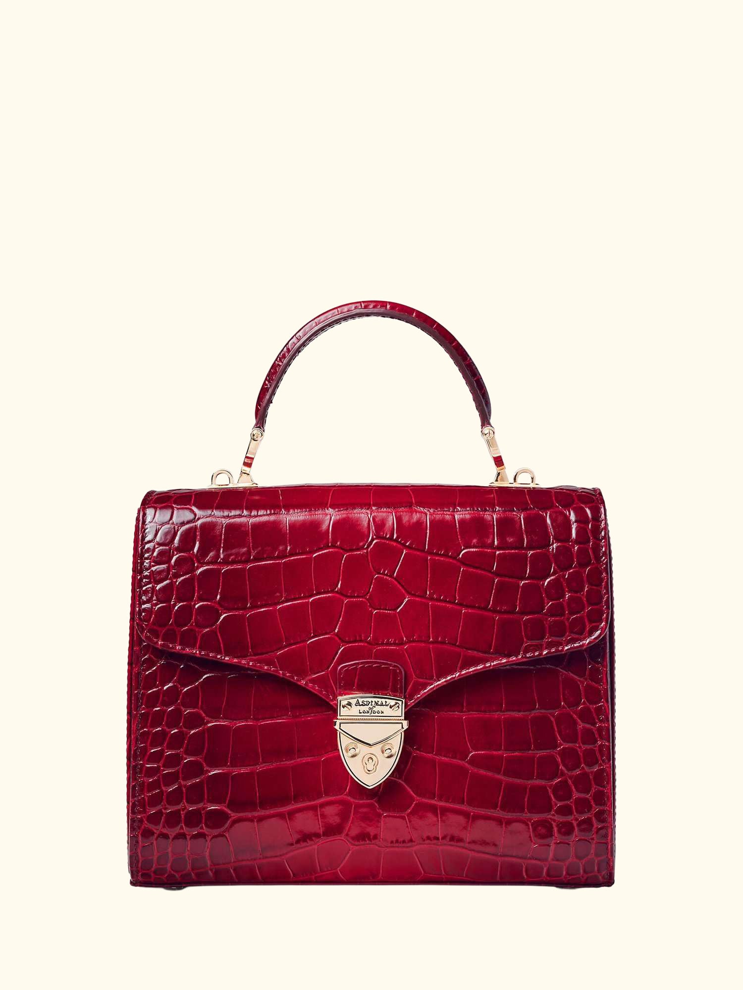 Mayfair Croc Effect Leather Cross Body Bag