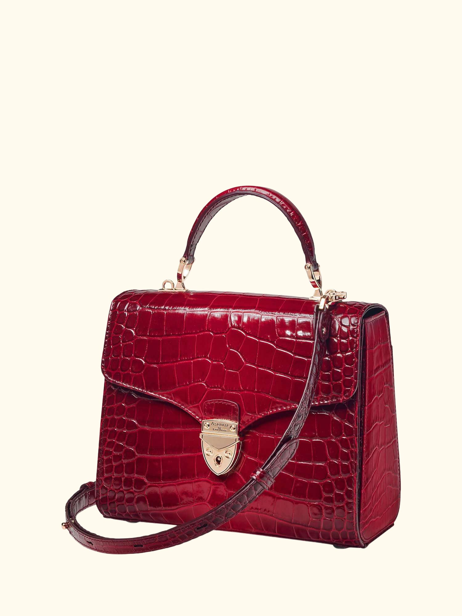 Mayfair Croc Effect Leather Cross Body Bag