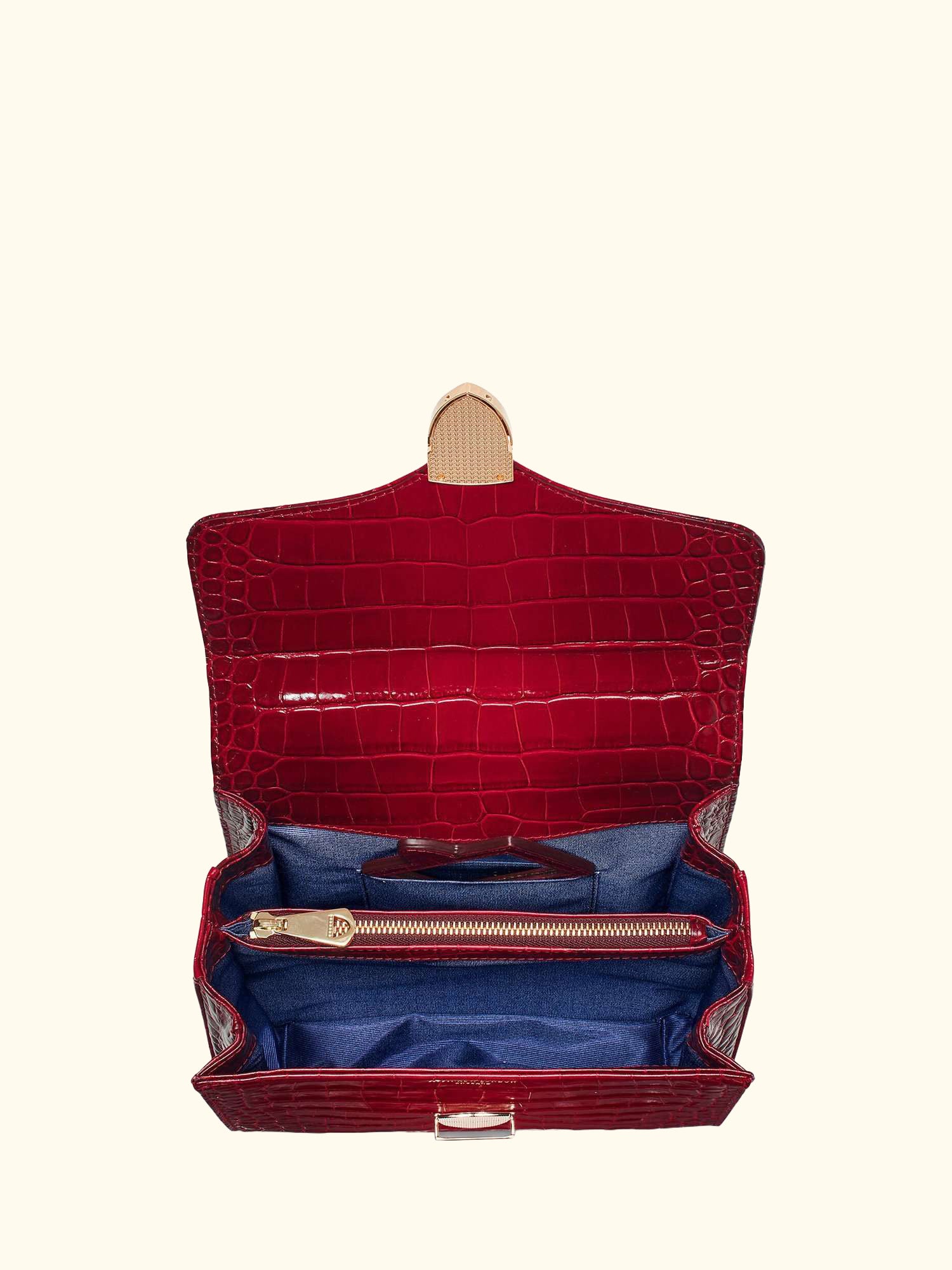 Mayfair Croc Effect Leather Cross Body Bag