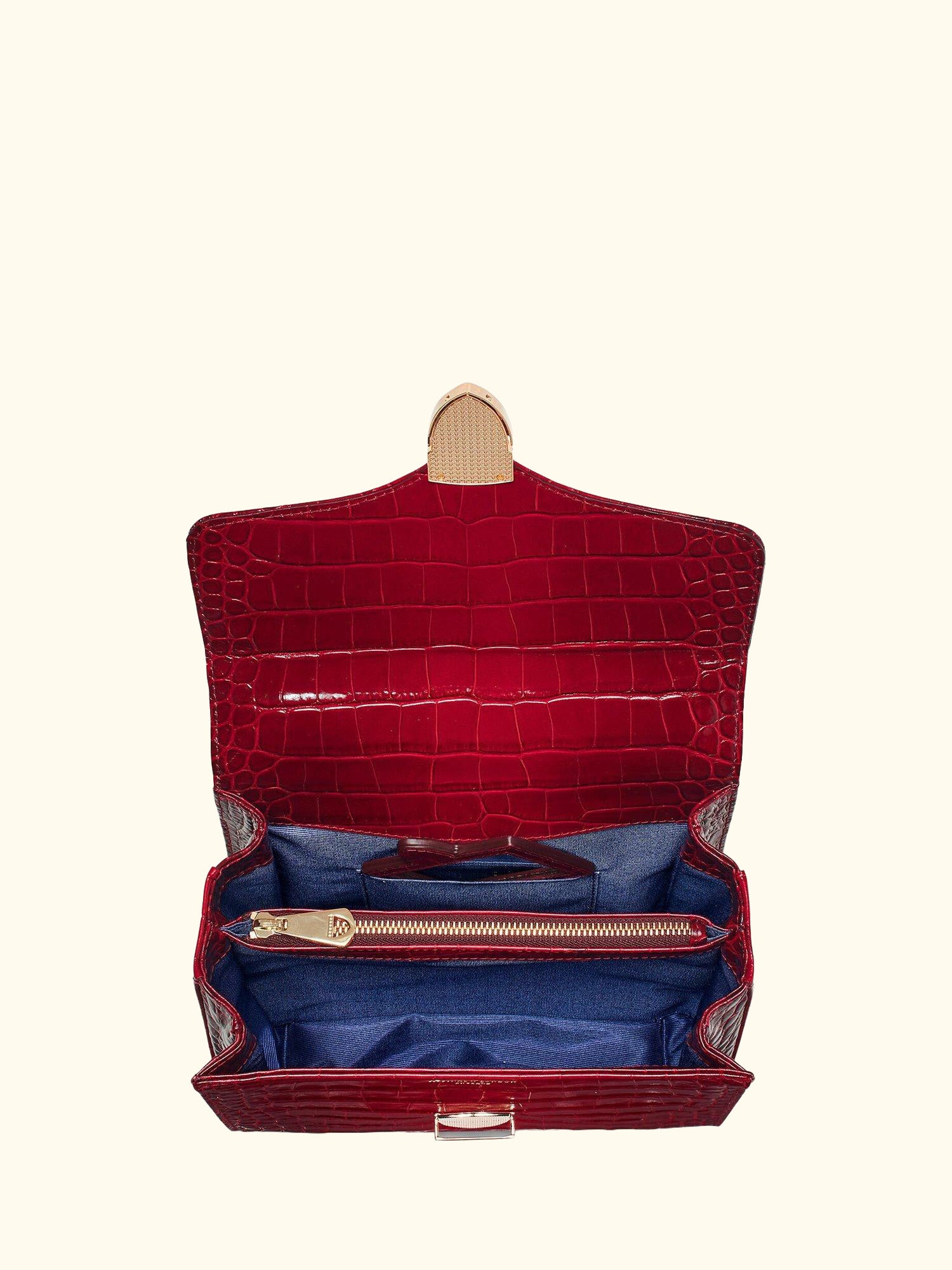 Mayfair Croc Effect Leather Cross Body Bag