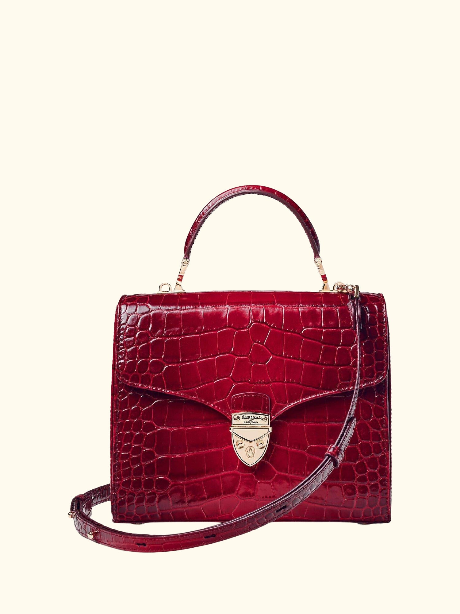 Mayfair Croc Effect Leather Cross Body Bag