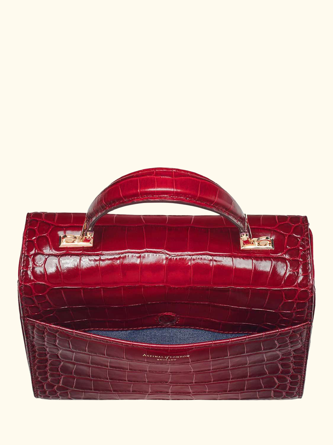 Mayfair Croc Effect Leather Cross Body Bag