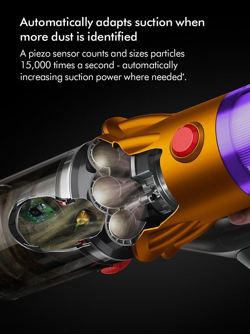 V12 Detect Slim Absolute Cordless Vacuum Cleaner, Yellow/Nickel