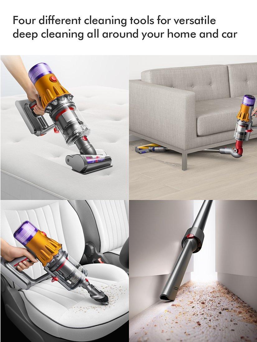 V12 Detect Slim Absolute Cordless Vacuum Cleaner, Yellow/Nickel