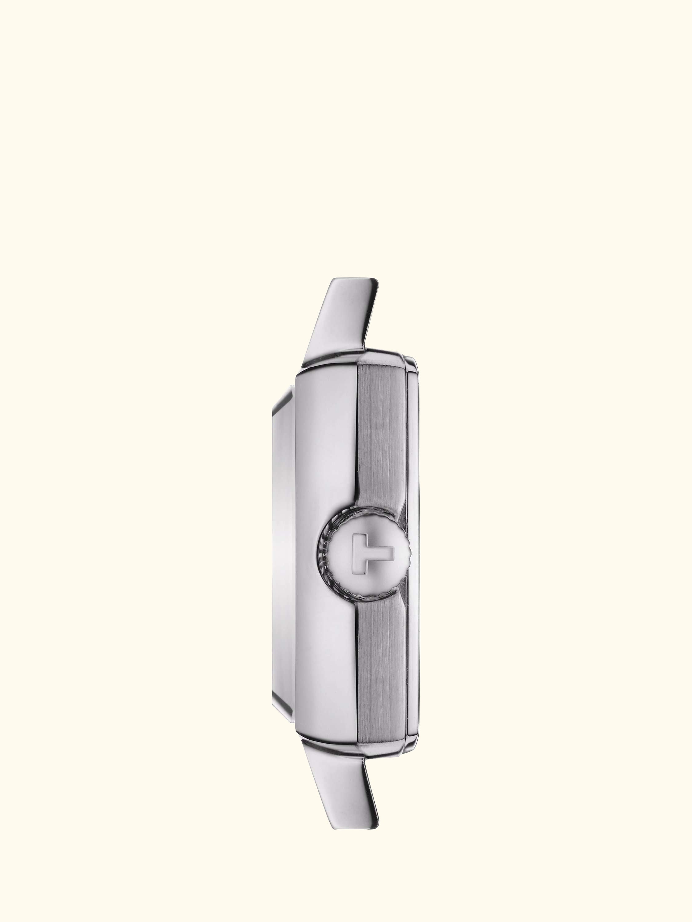 T0581091103601 Women's Lovely Square Bracelet Strap Watch, Silver