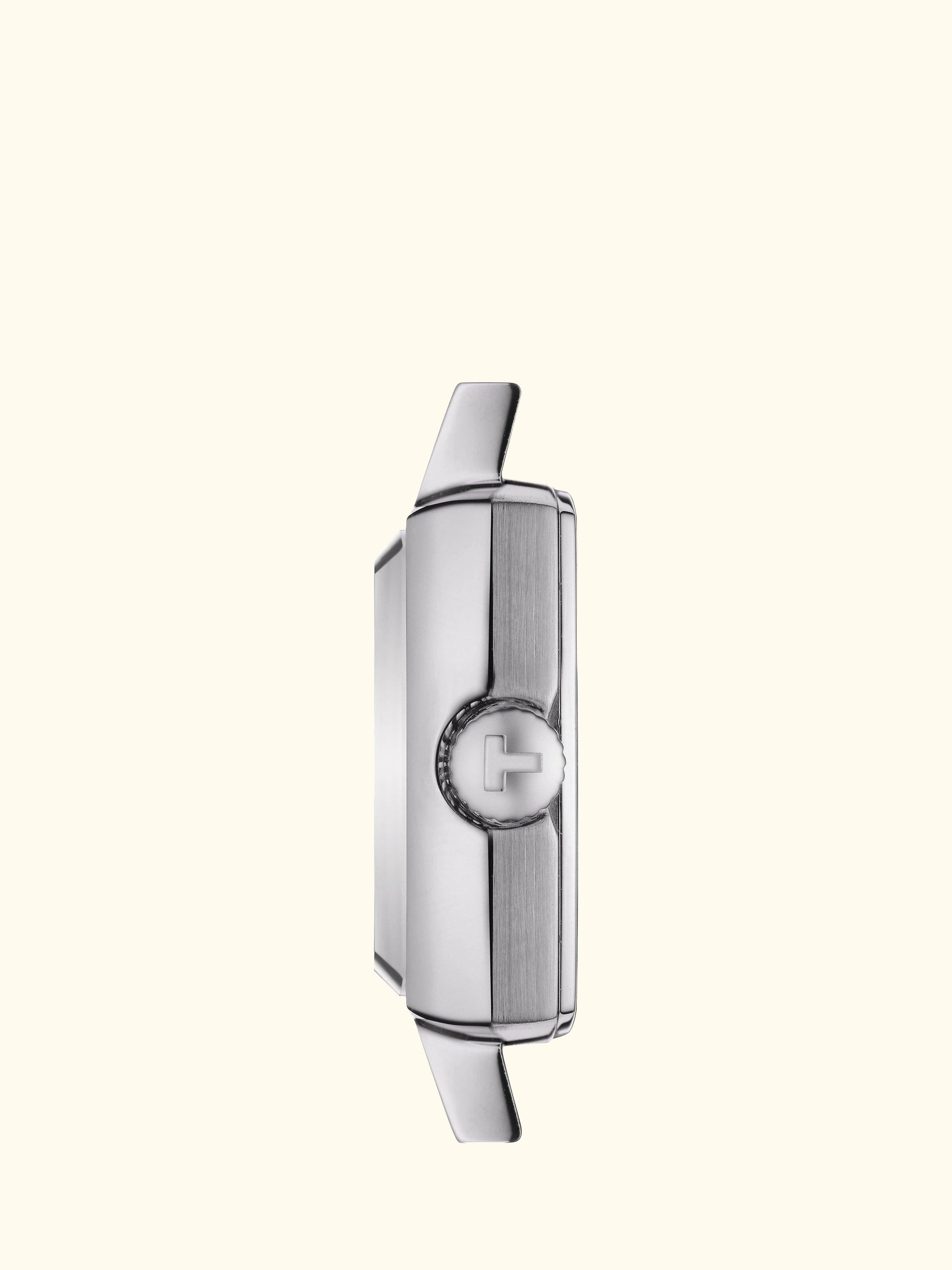 T0581091103601 Women's Lovely Square Bracelet Strap Watch, Silver