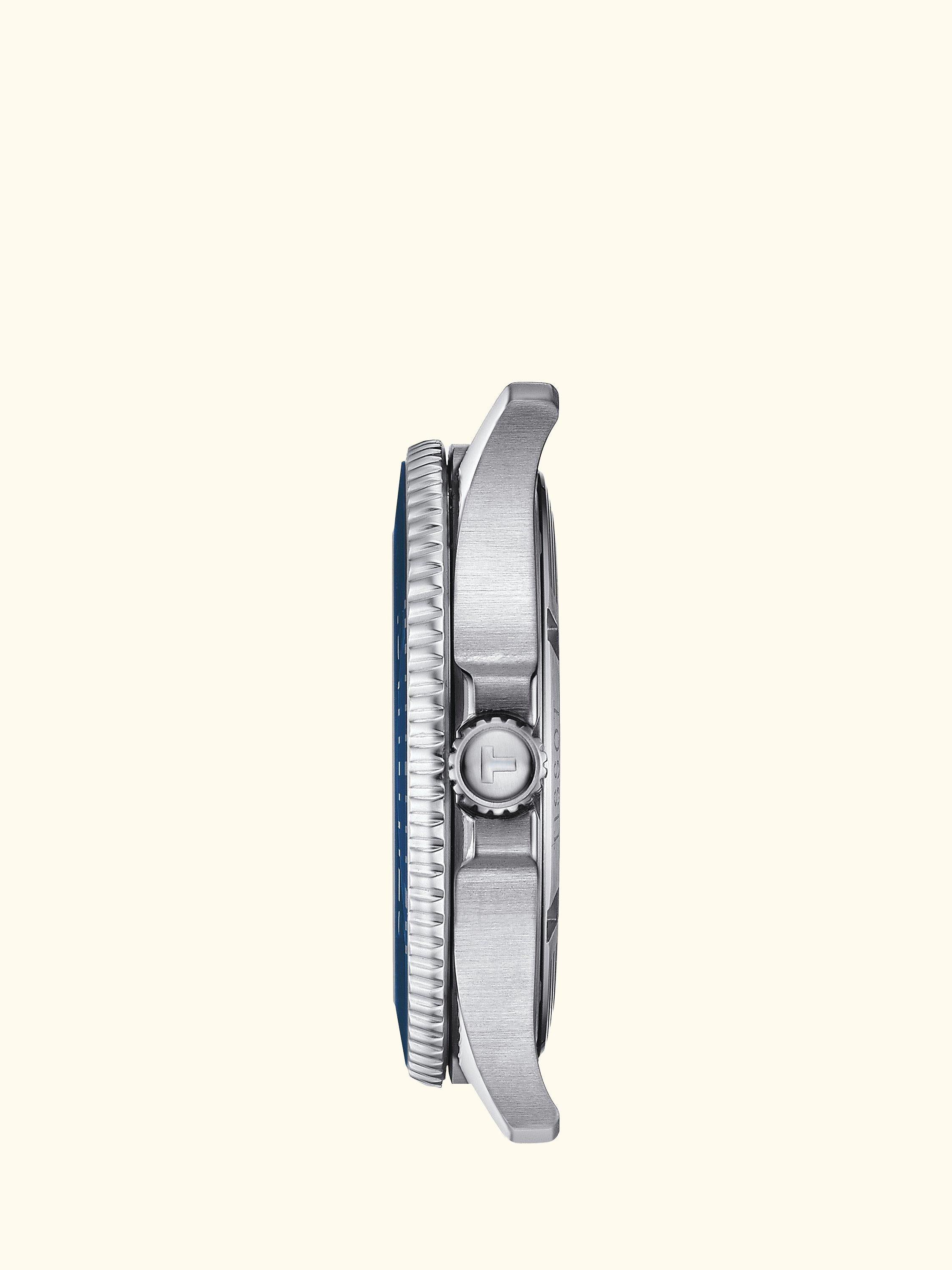T1204101104100 Men's Seastar 1000 Quartz Bracelet Strap Watch, Silver