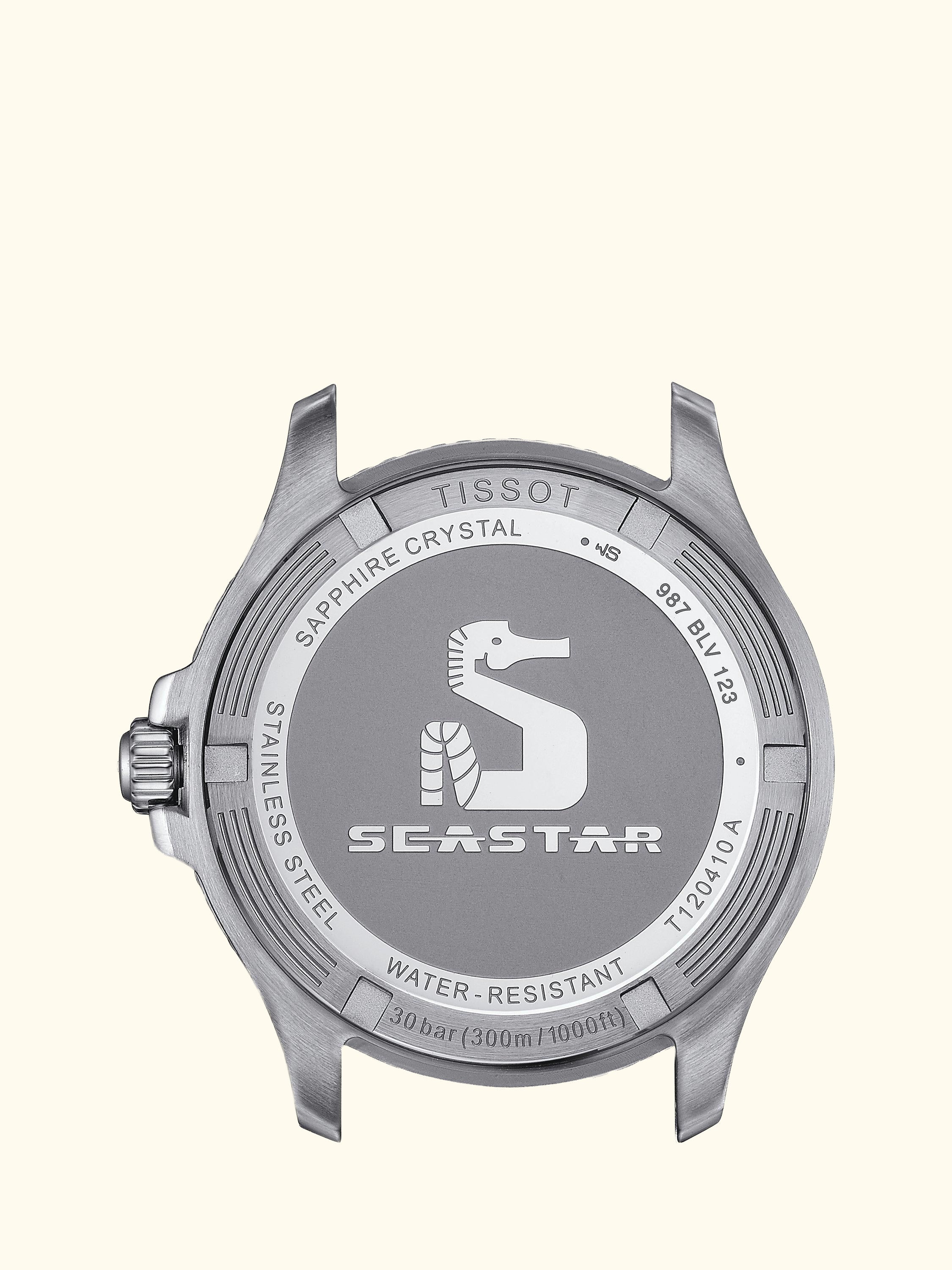 T1204101104100 Men's Seastar 1000 Quartz Bracelet Strap Watch, Silver