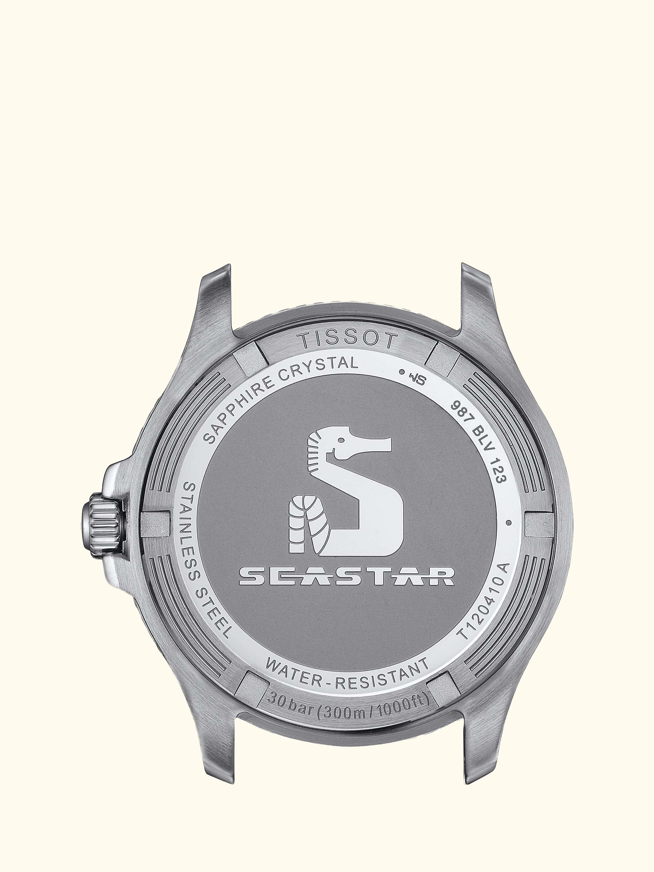 T1204101104100 Men's Seastar 1000 Quartz Bracelet Strap Watch, Silver