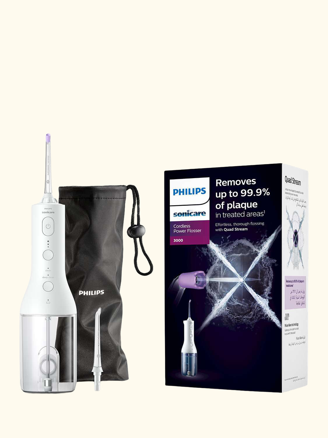 Sonicare HX3826 Cordless Power Flosser 3000 Water Flosser