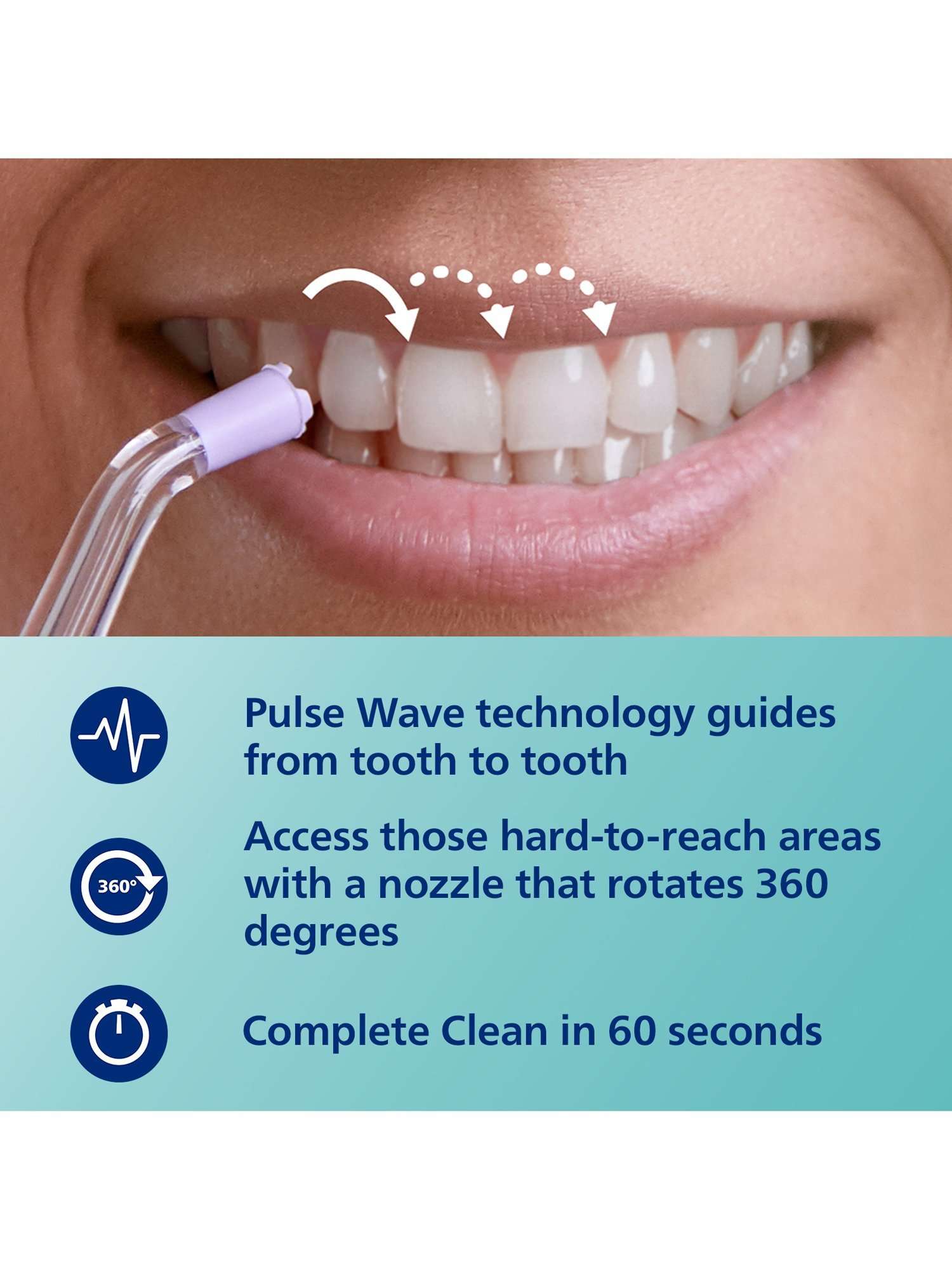 Sonicare HX3826 Cordless Power Flosser 3000 Water Flosser