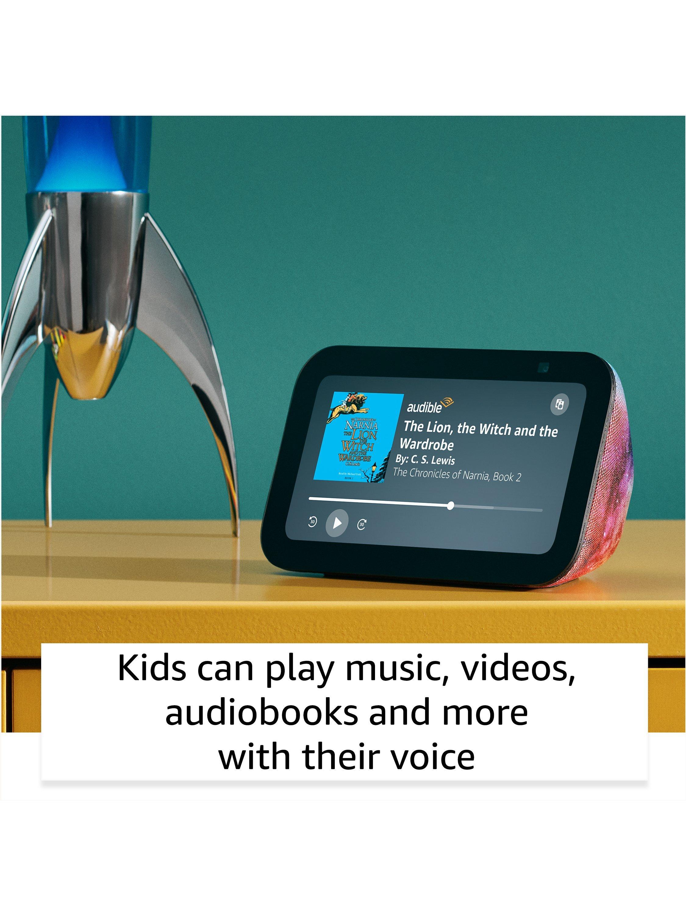 Echo Show 5 (3rd Gen) Kids Smart Speaker with 5.5" Screen, Alexa Voice Recognition & Parental Controls, Galaxy