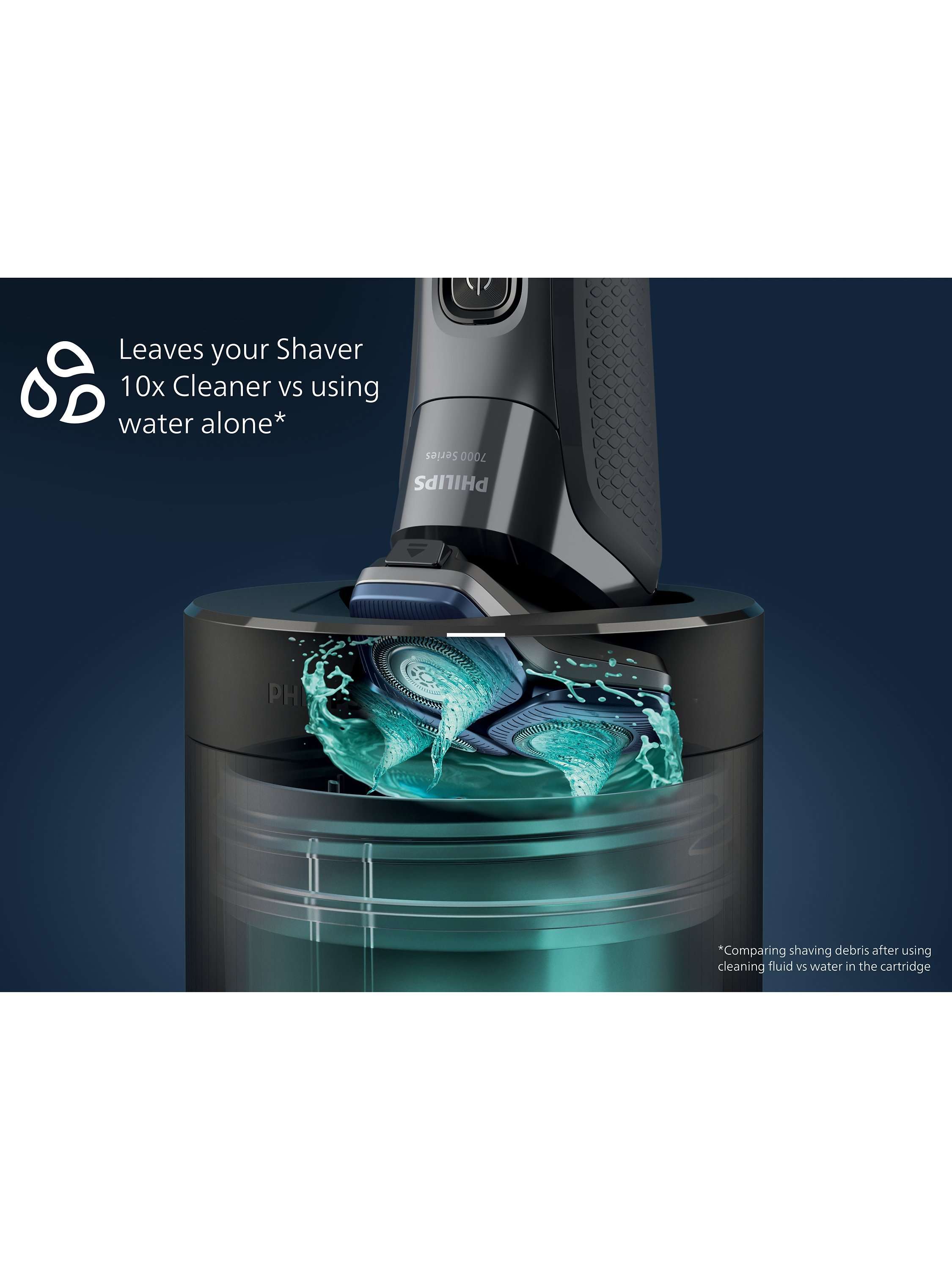 S5887/50 Series 5000 Wet & Dry Men's Electric Shaver with Pop-up Trimmer, Travel Case, Quick-Clean Pod and Full LED Display, Carbon Grey