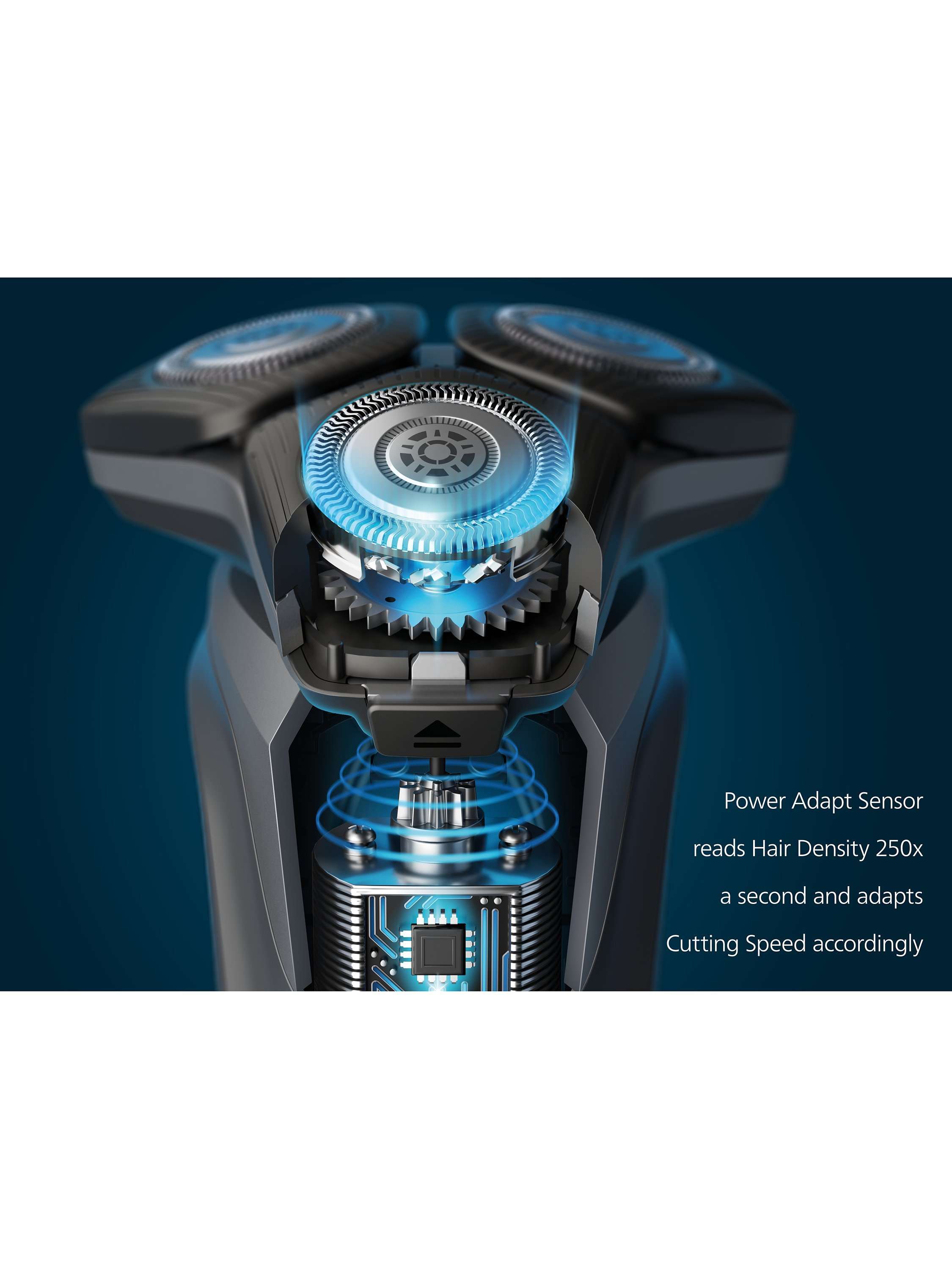S5887/50 Series 5000 Wet & Dry Men's Electric Shaver with Pop-up Trimmer, Travel Case, Quick-Clean Pod and Full LED Display, Carbon Grey