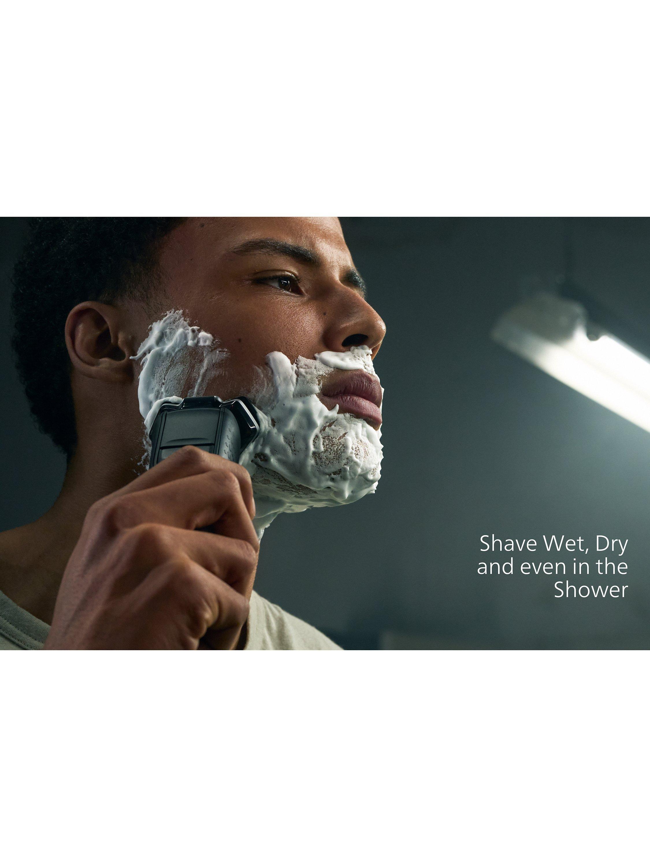 S5887/50 Series 5000 Wet & Dry Men's Electric Shaver with Pop-up Trimmer, Travel Case, Quick-Clean Pod and Full LED Display, Carbon Grey