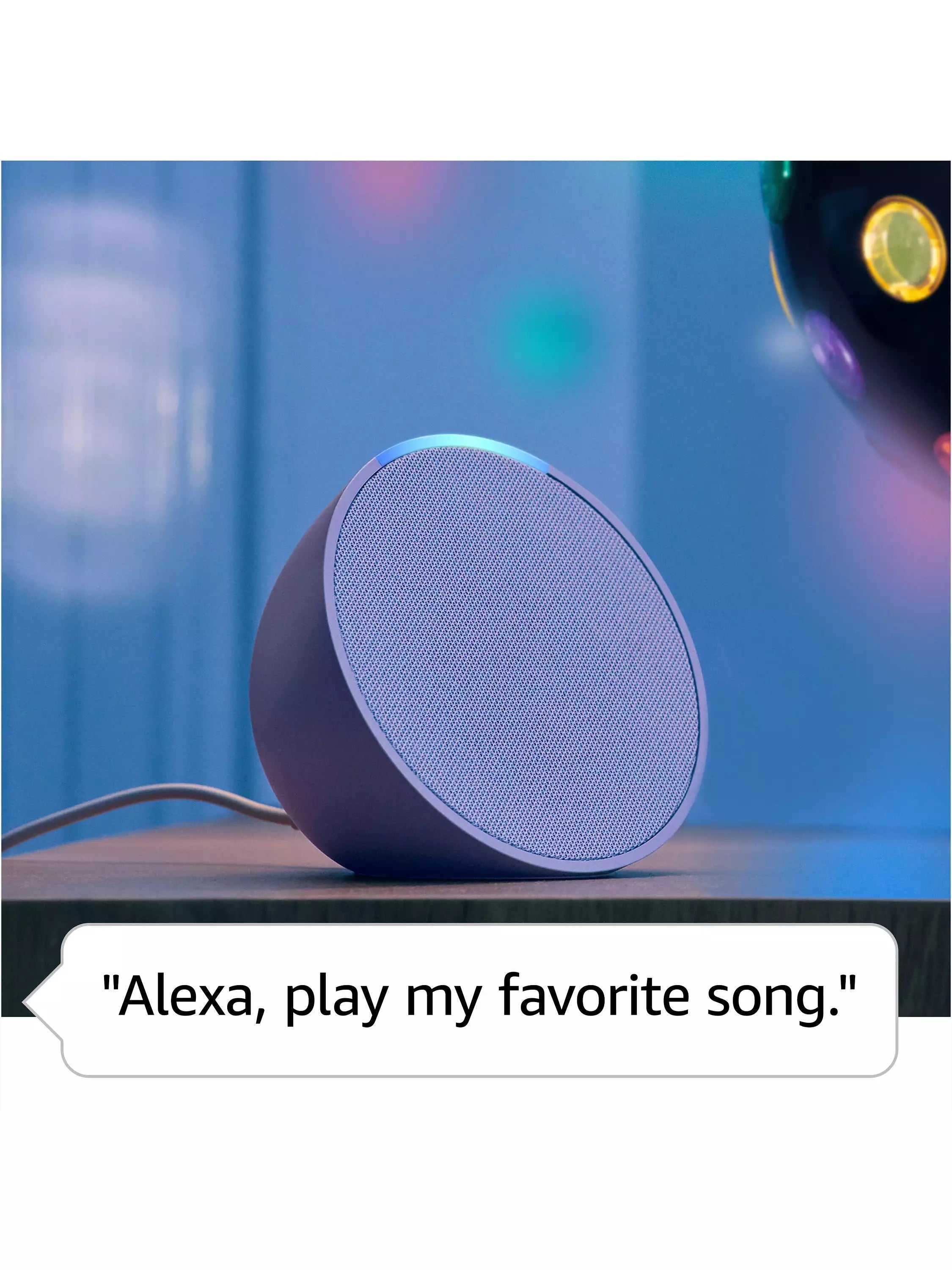 Amazon Echo Pop Smart Speaker with Alexa+ Early Access Voice Recognition & Control