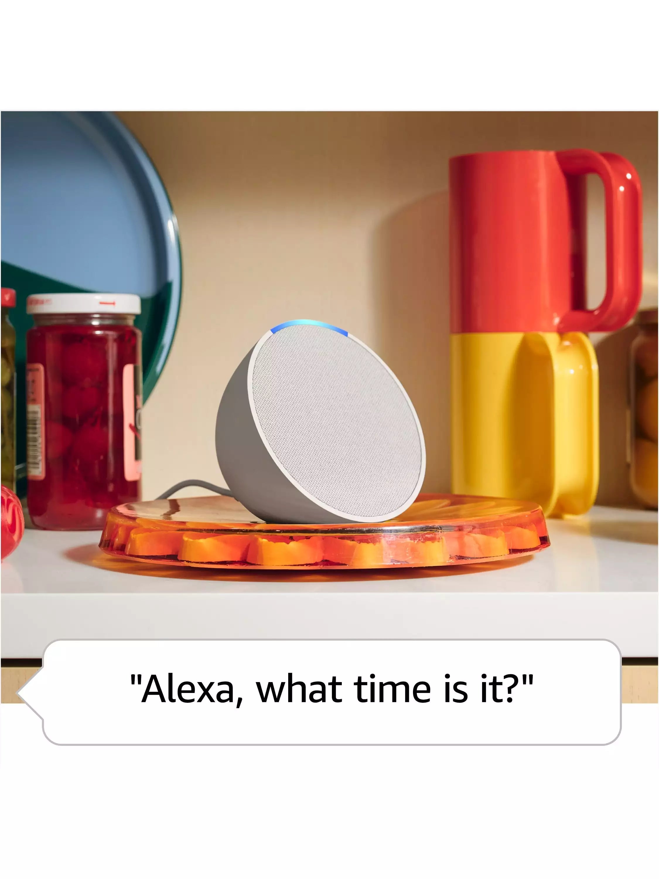 Amazon Echo Pop Smart Speaker with Alexa+ Early Access Voice Recognition & Control