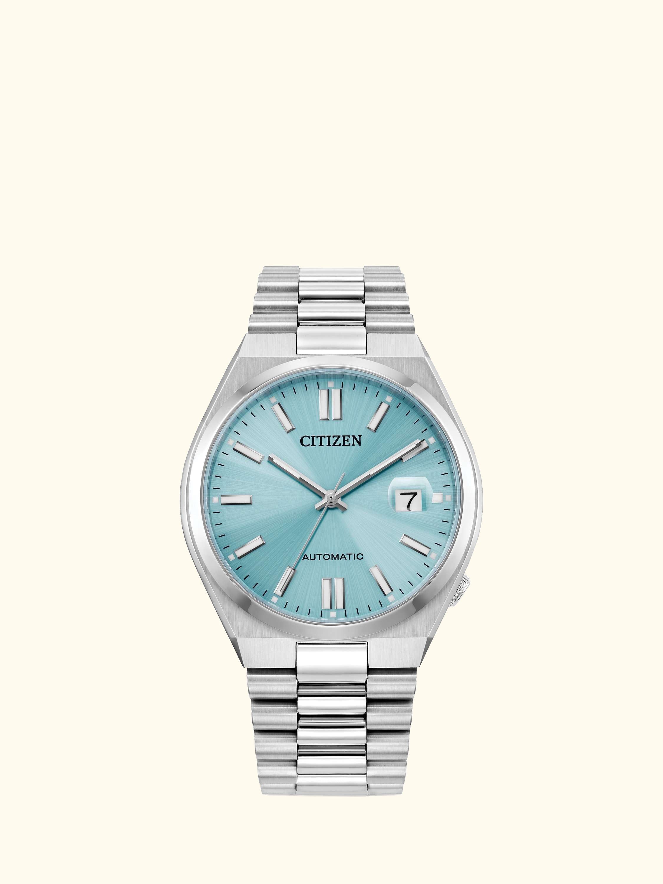 TSUYOSA Unisex Automatic Sunray Dial Bracelet Strap Watch
