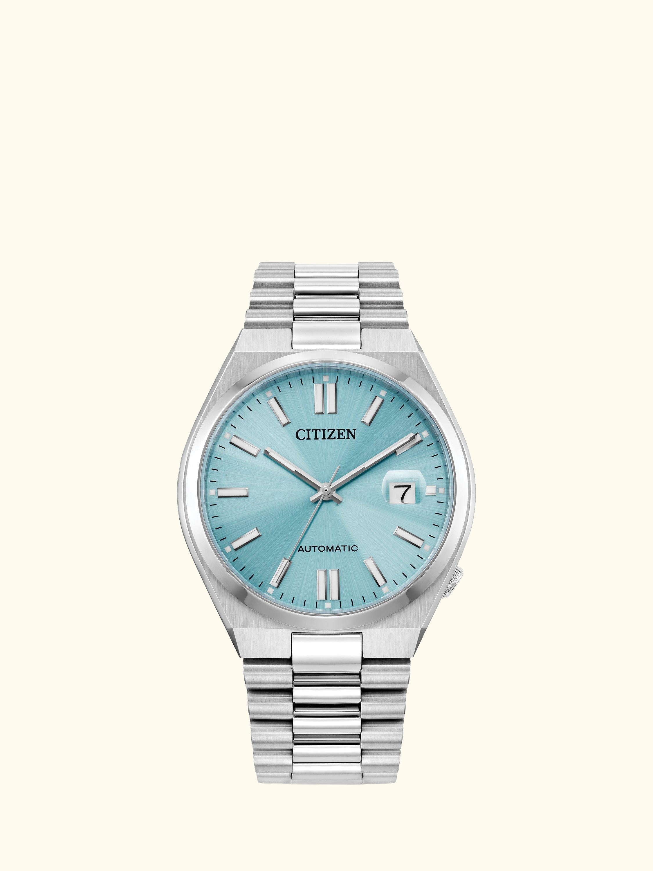 TSUYOSA Unisex Automatic Sunray Dial Bracelet Strap Watch