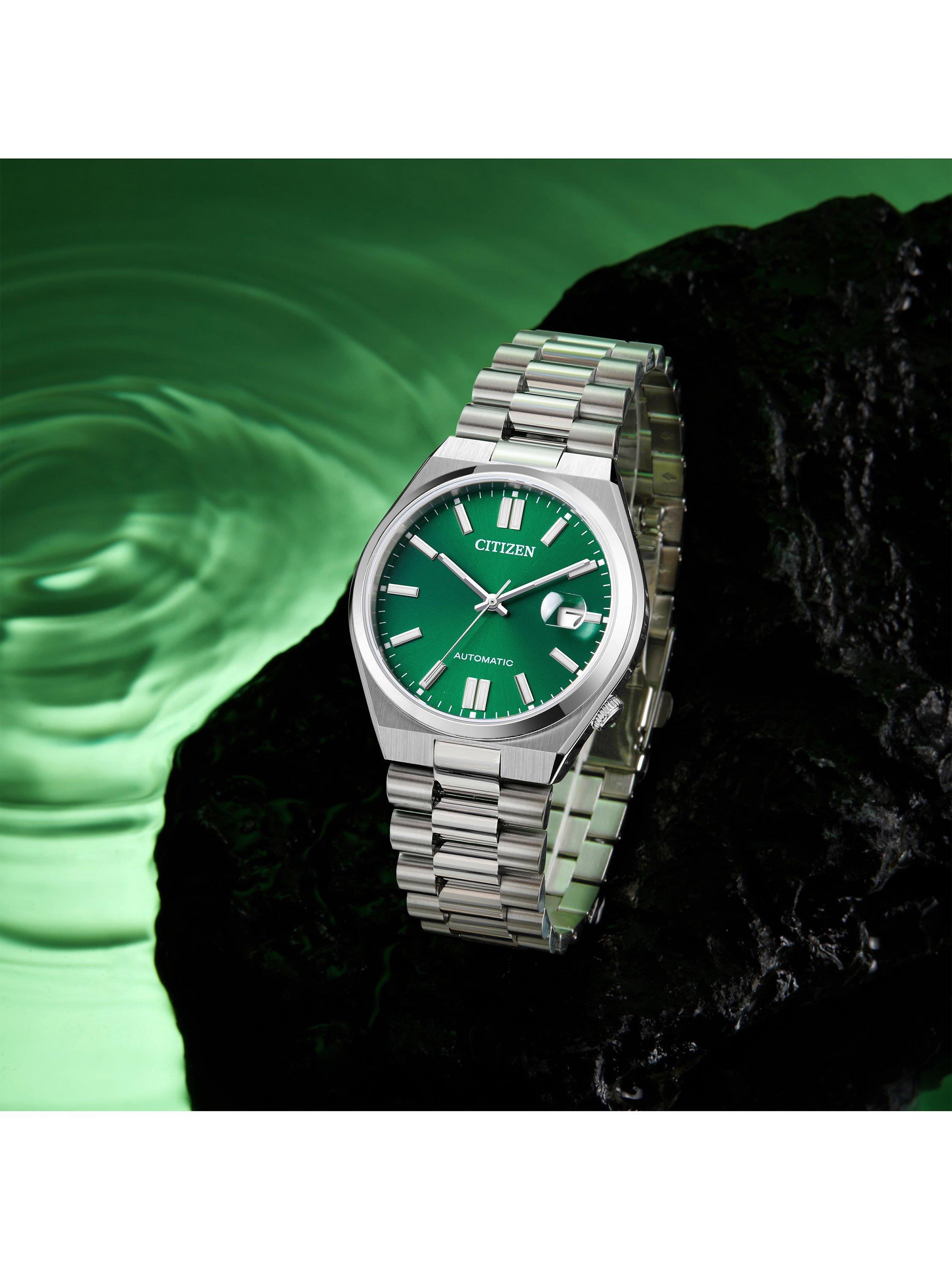 TSUYOSA Unisex Automatic Sunray Dial Bracelet Strap Watch