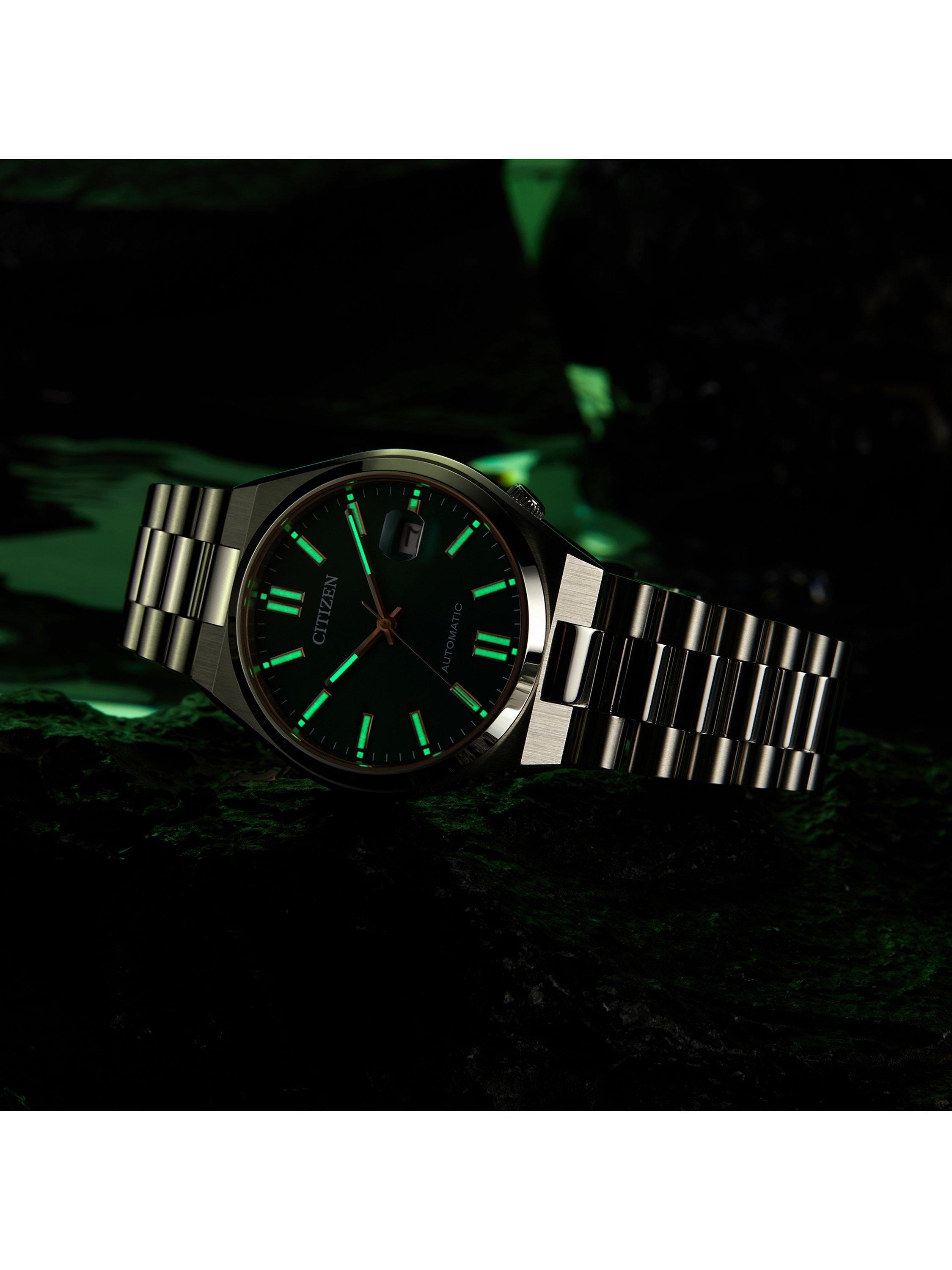 TSUYOSA Unisex Automatic Sunray Dial Bracelet Strap Watch