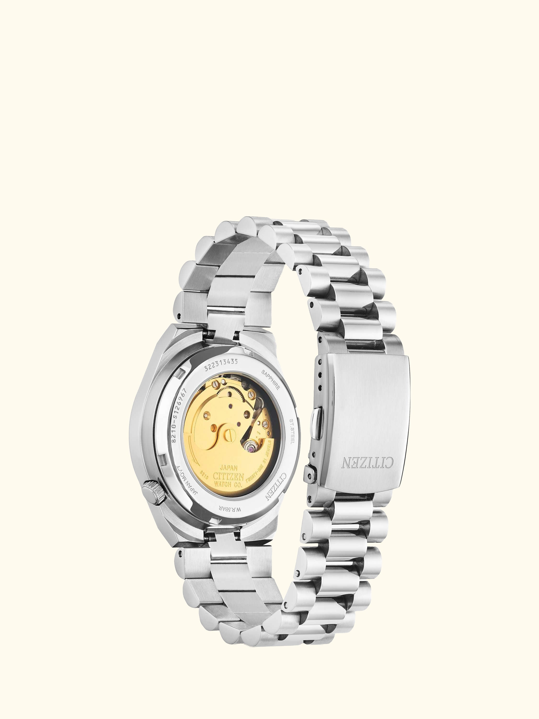 TSUYOSA Unisex Automatic Sunray Dial Bracelet Strap Watch